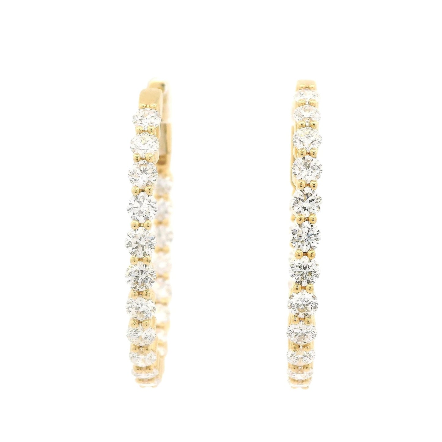 Diamond Oval Hoops - Forever Rox