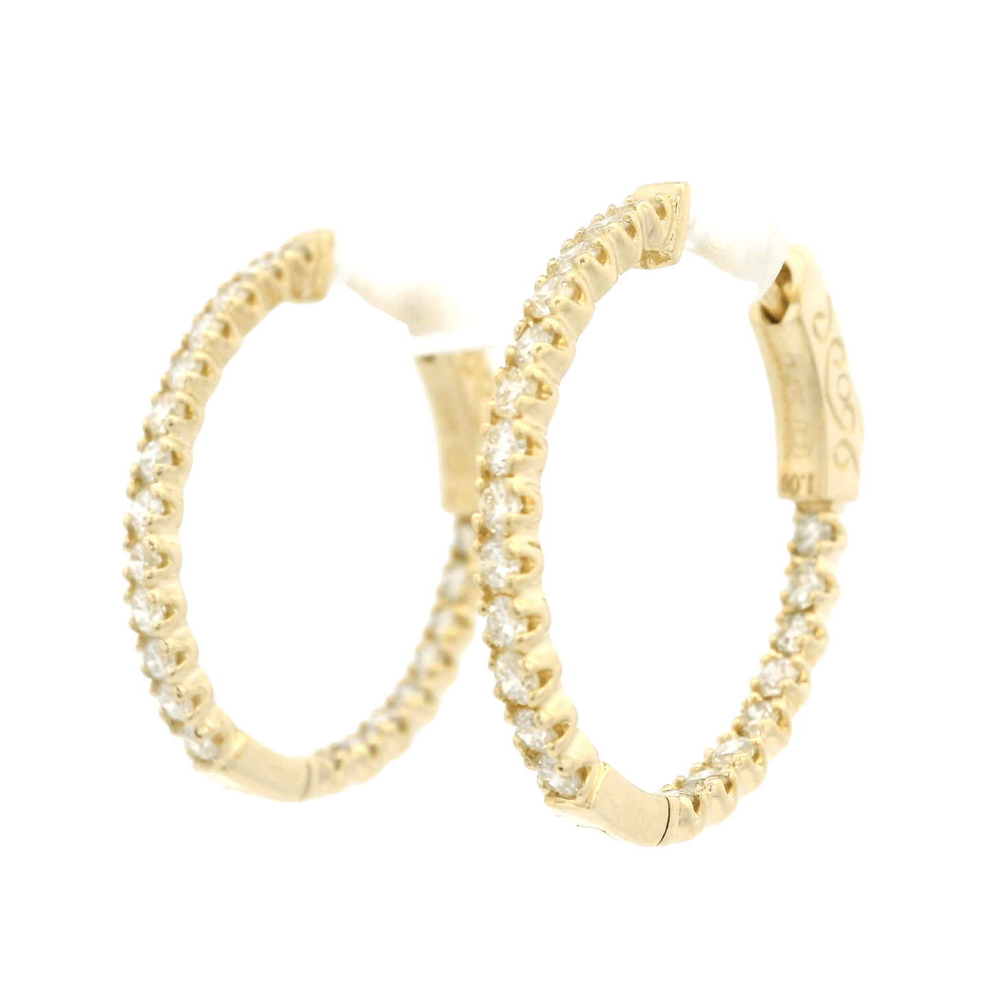 Diamond Oval Hoops - Forever Rox