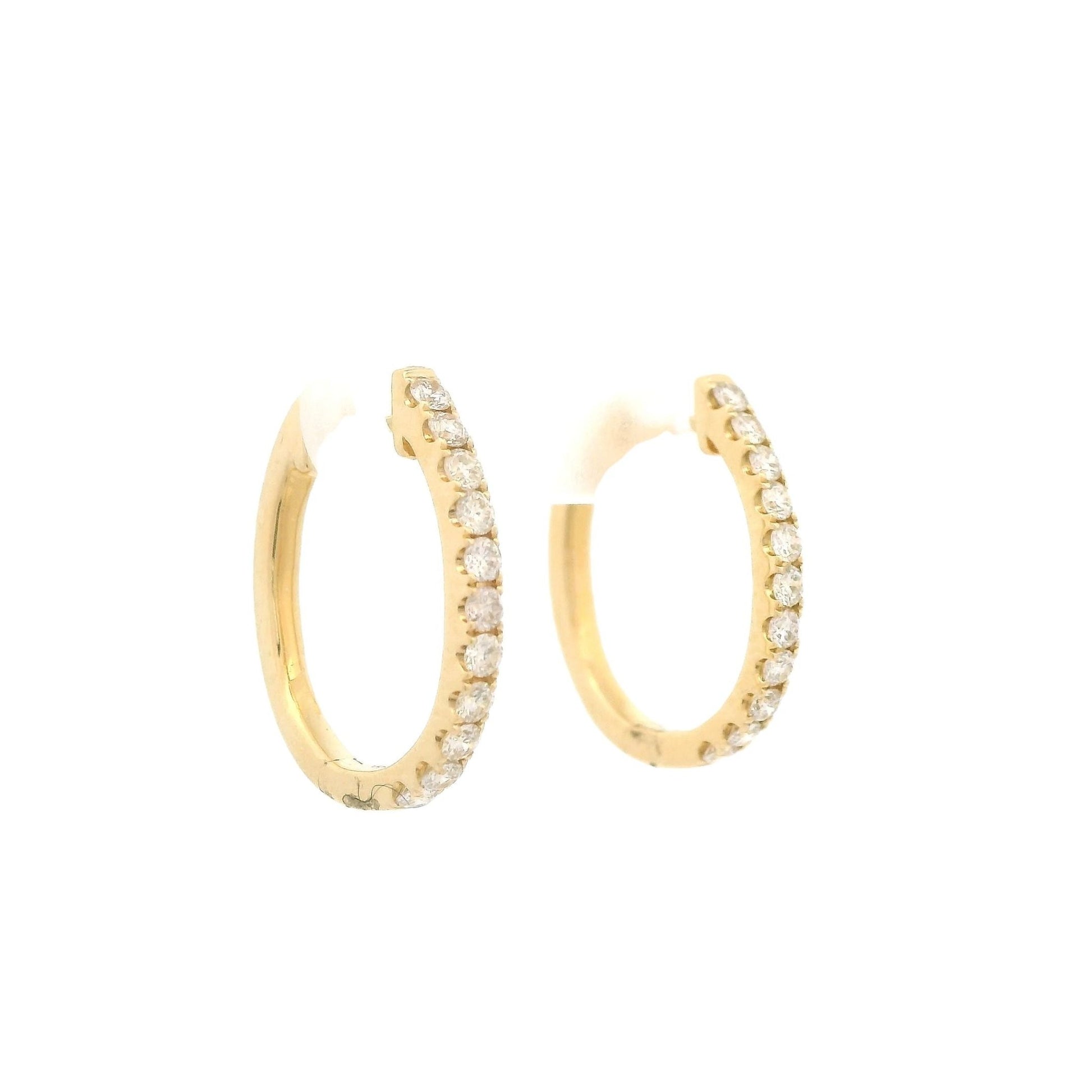 Diamond Oval Hoops - Forever Rox