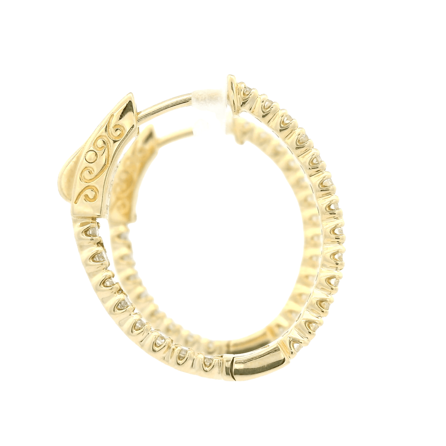 Diamond Oval Hoops - Forever Rox