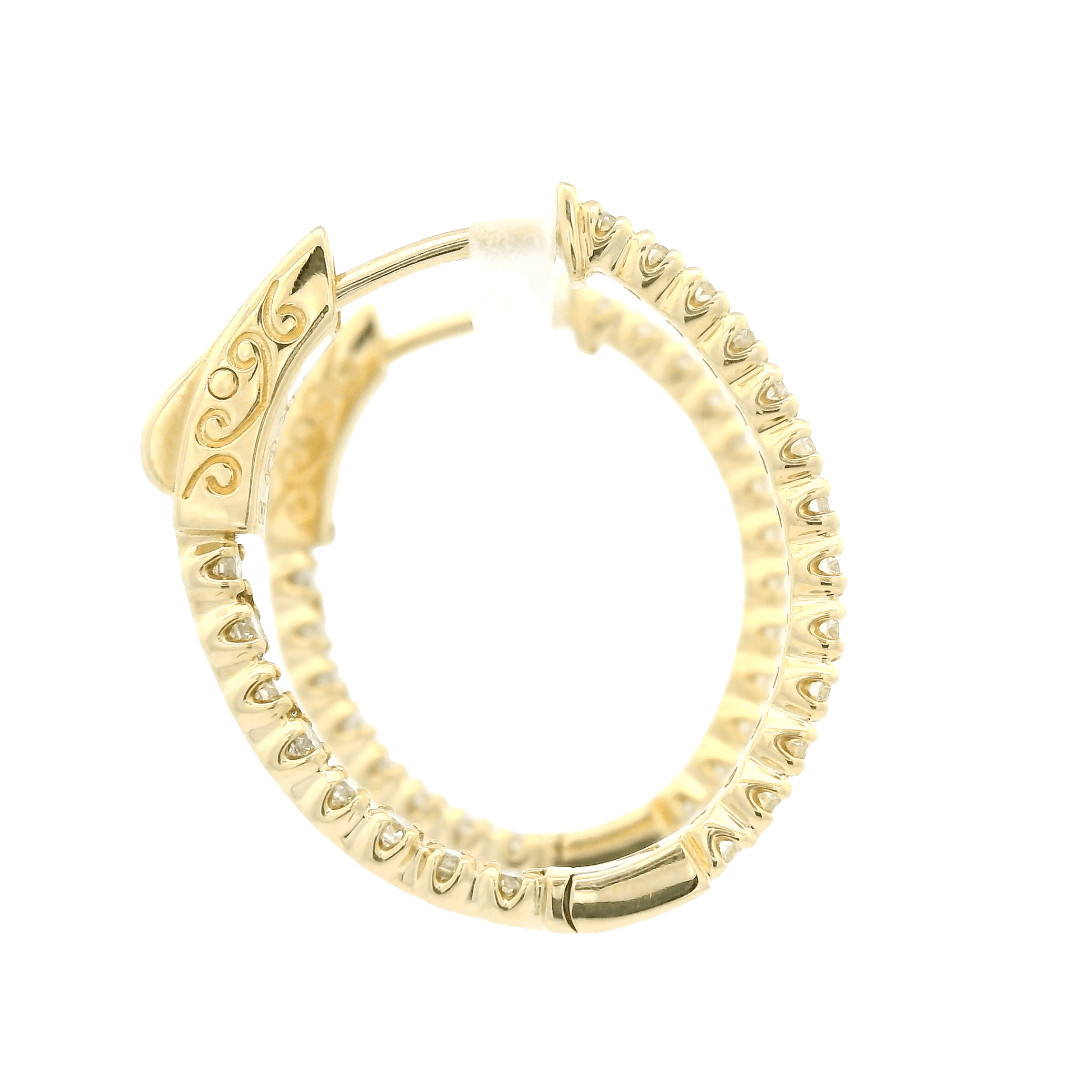 Diamond Oval Hoops - Forever Rox