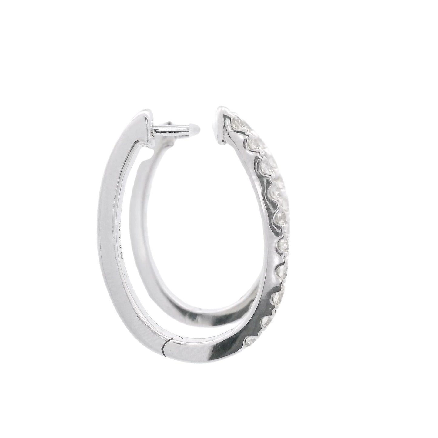 Diamond Oval Hoops - Forever Rox