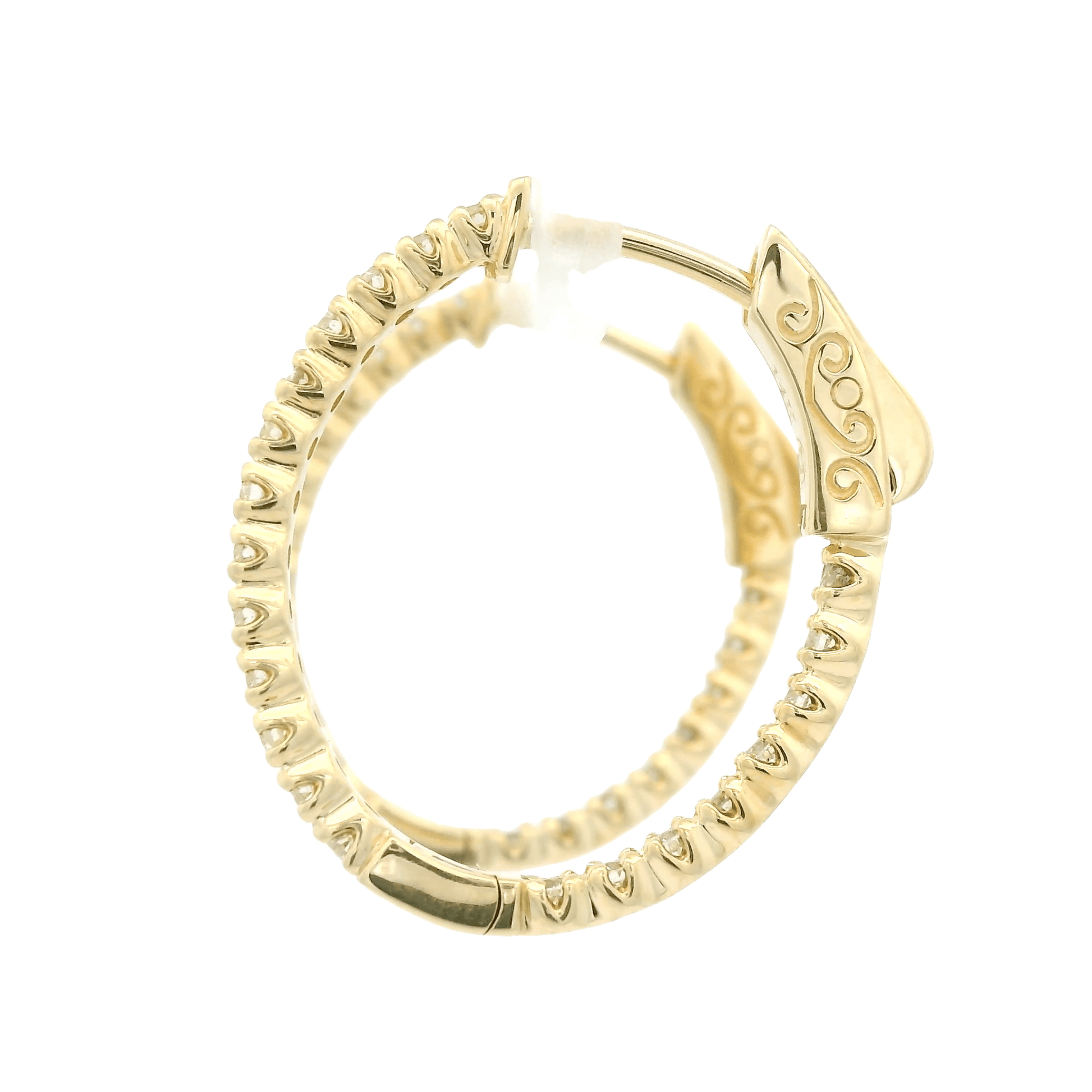Diamond Oval Hoops - Forever Rox