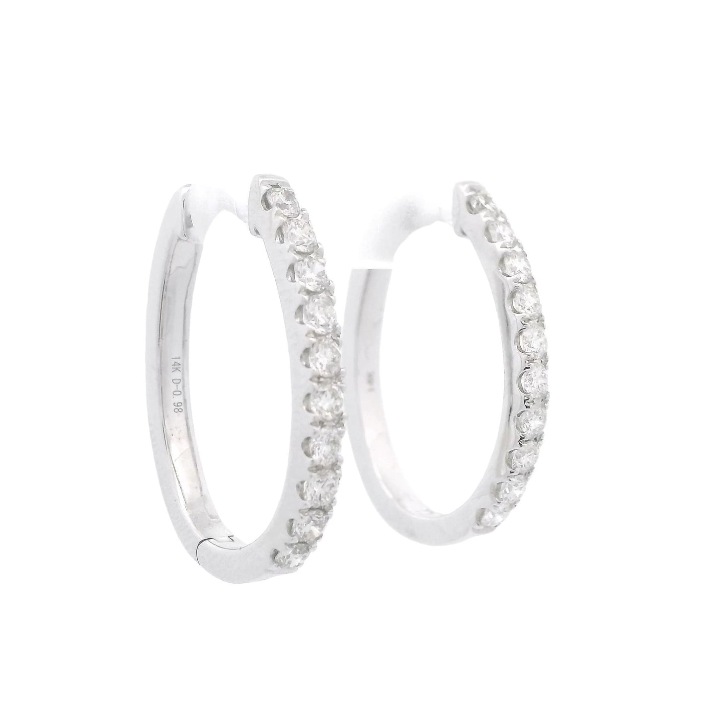 Diamond Oval Hoops - Forever Rox