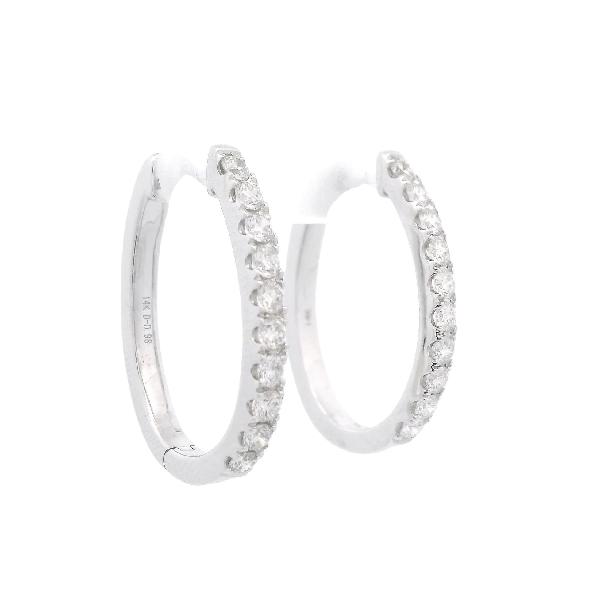 Diamond Oval Hoops - Forever Rox