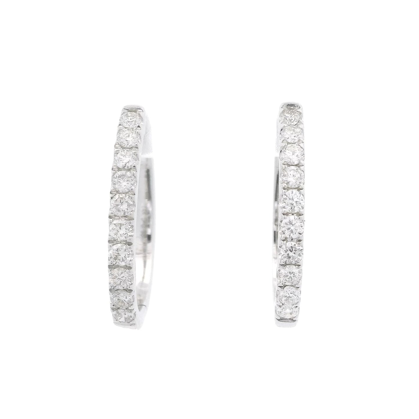 Diamond Oval Hoops - Forever Rox