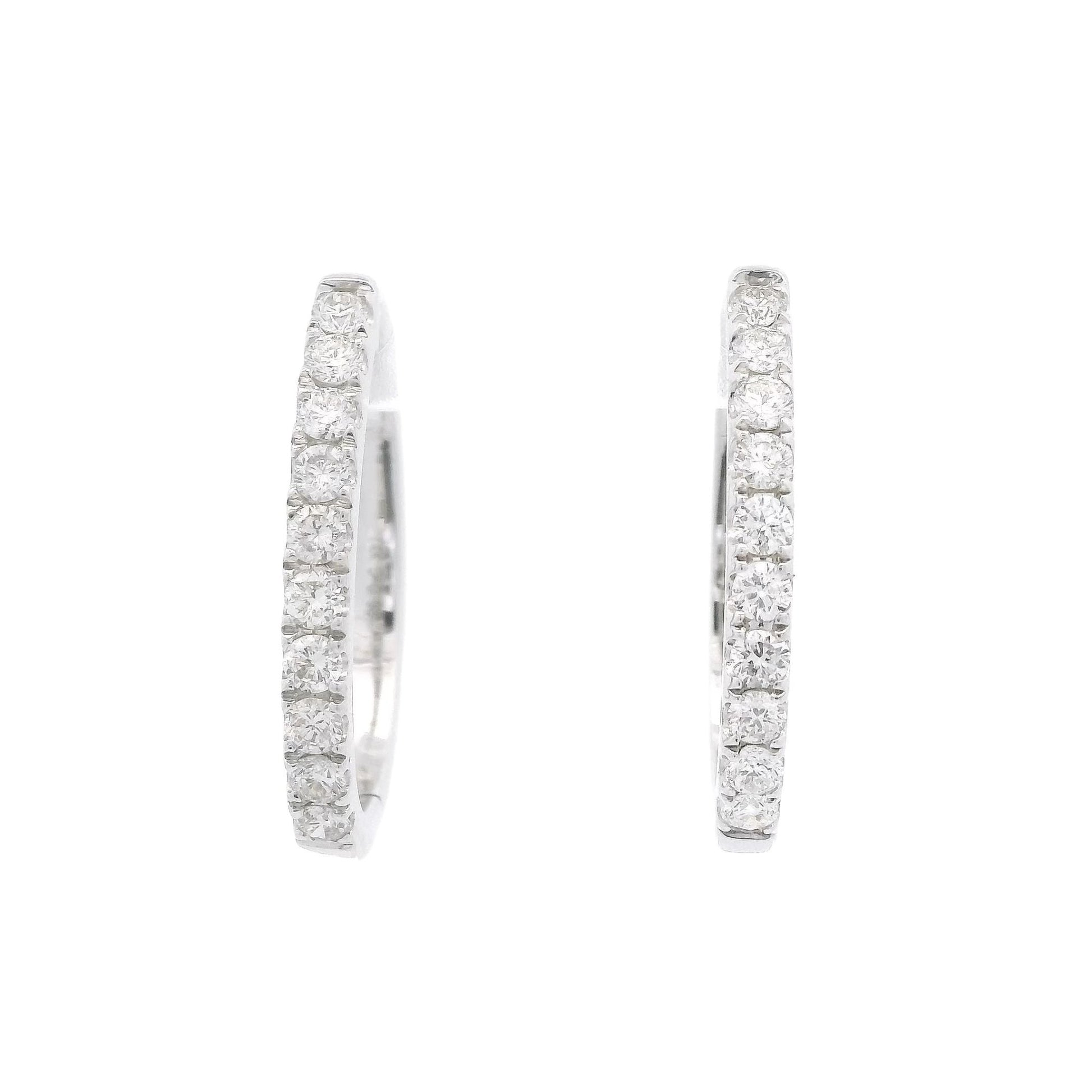 Diamond Oval Hoops - Forever Rox