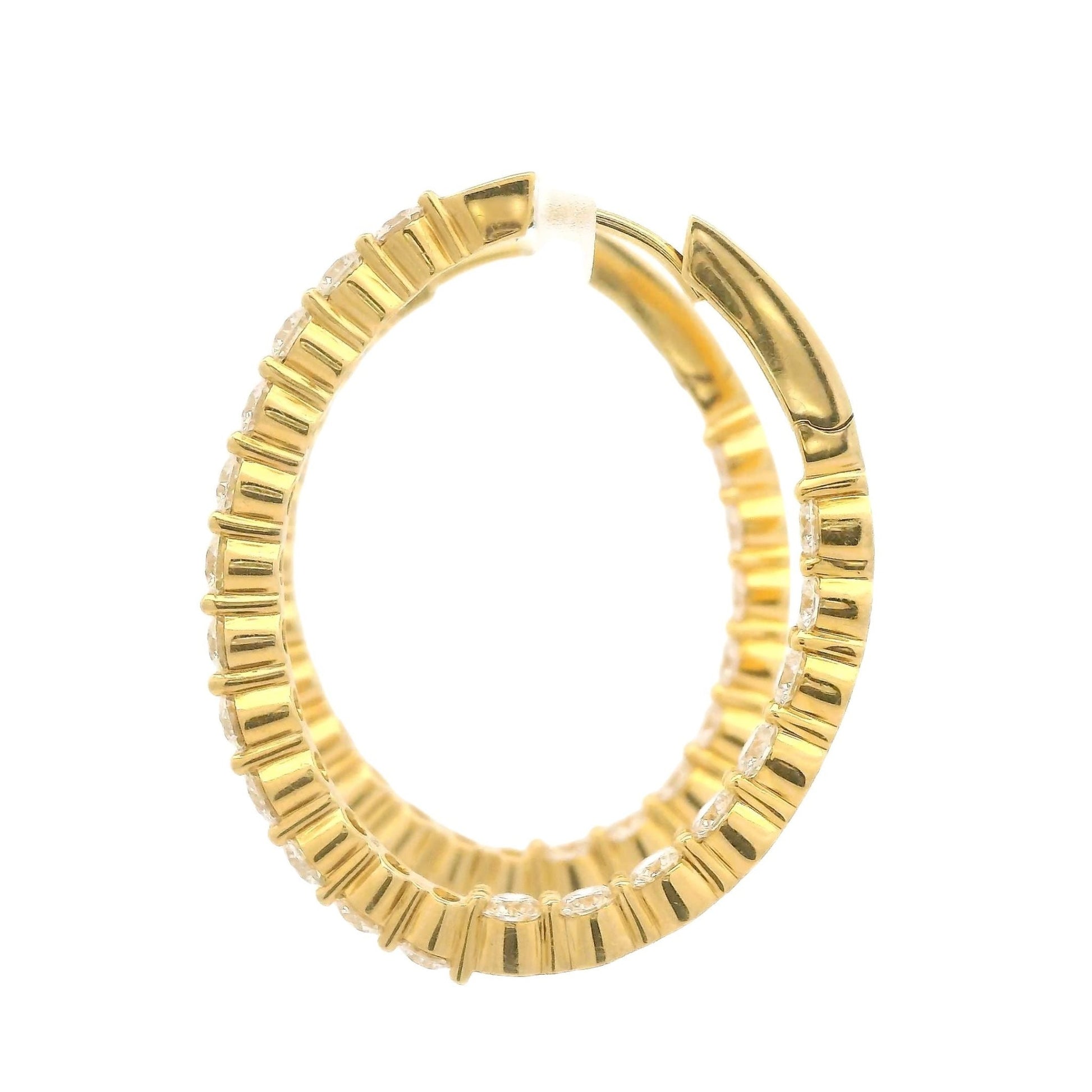 Diamond Oval Hoops - Forever Rox