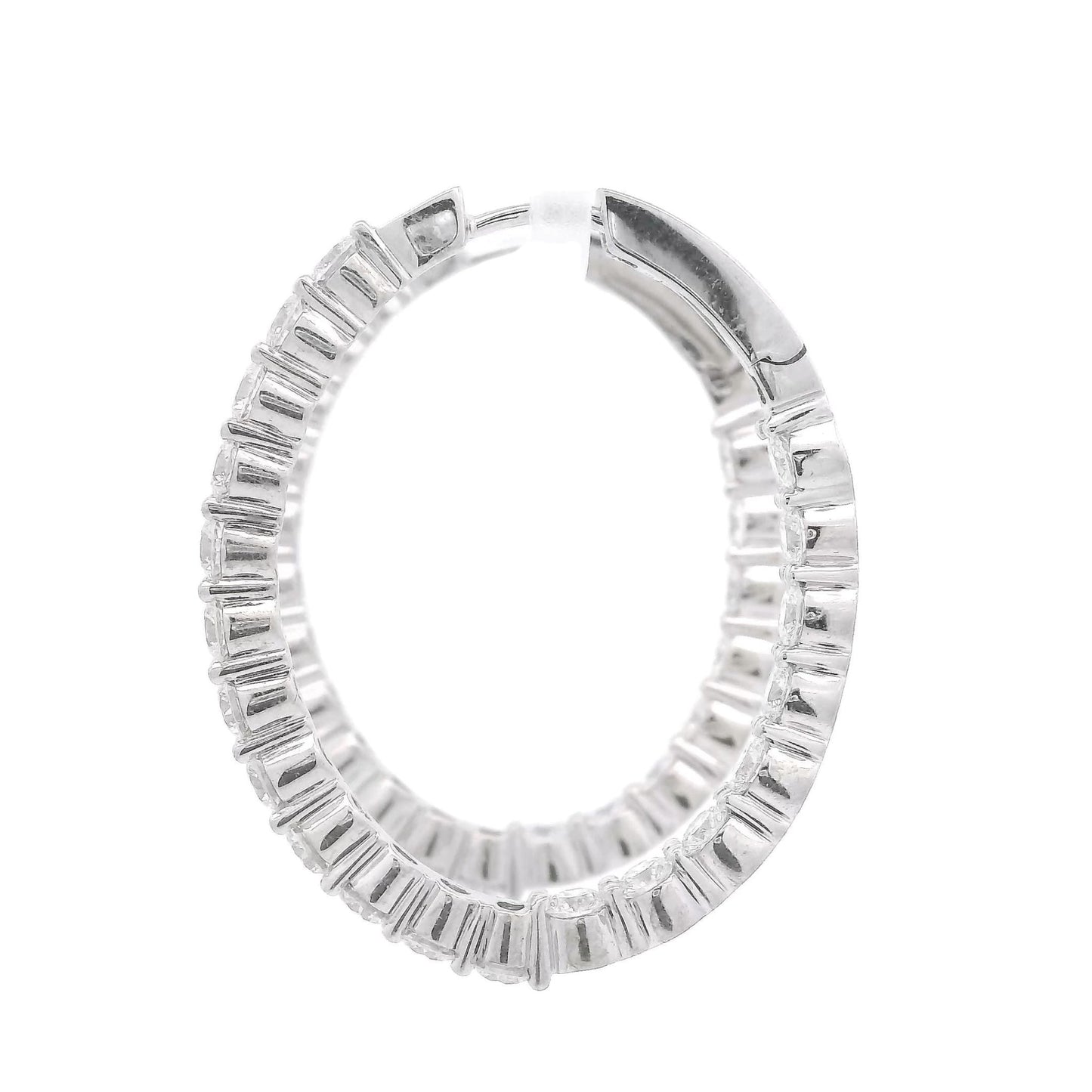 Diamond Oval Hoops - Forever Rox