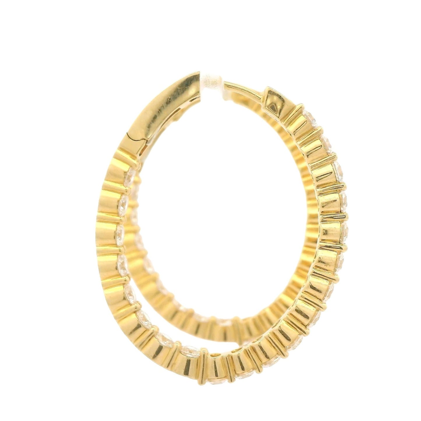 Diamond Oval Hoops - Forever Rox