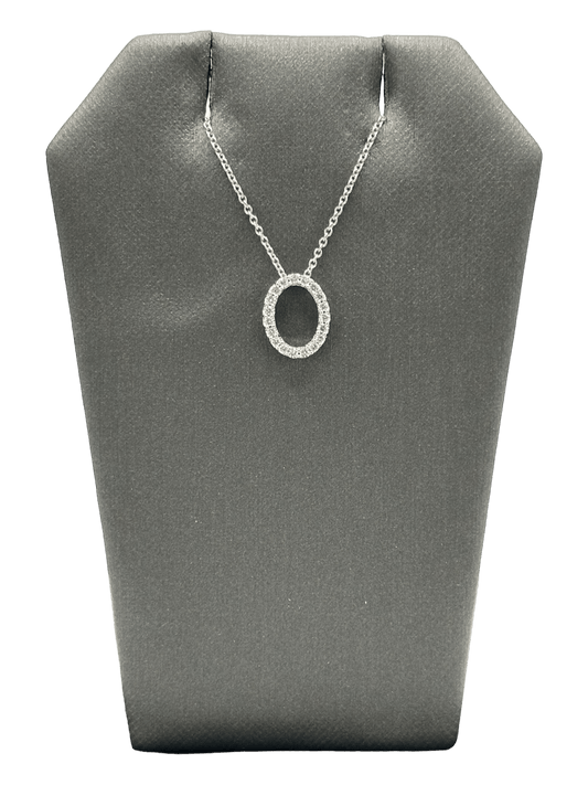 Diamond Oval Pendant - Forever Rox
