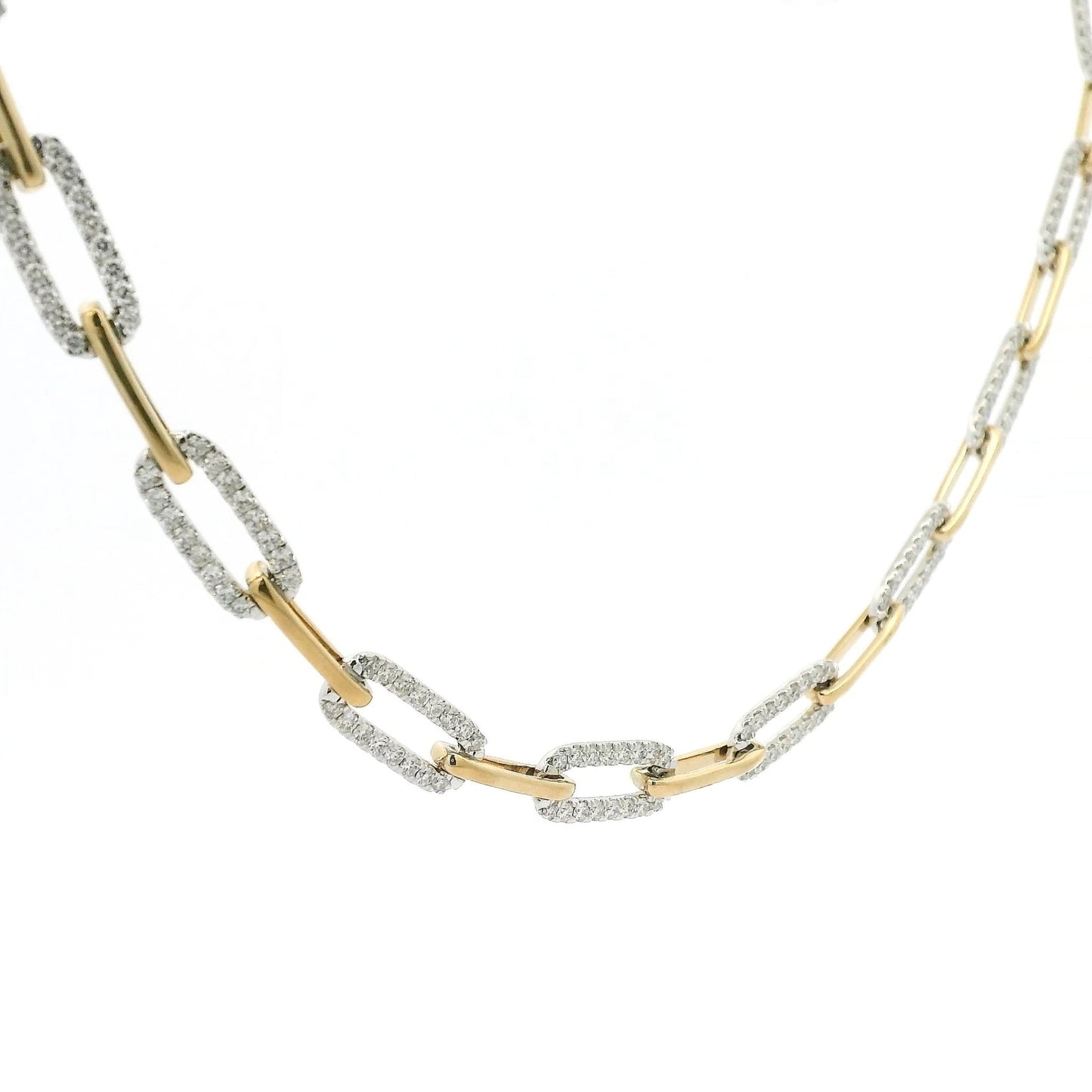 Diamond Paperclip Necklace - Forever Rox