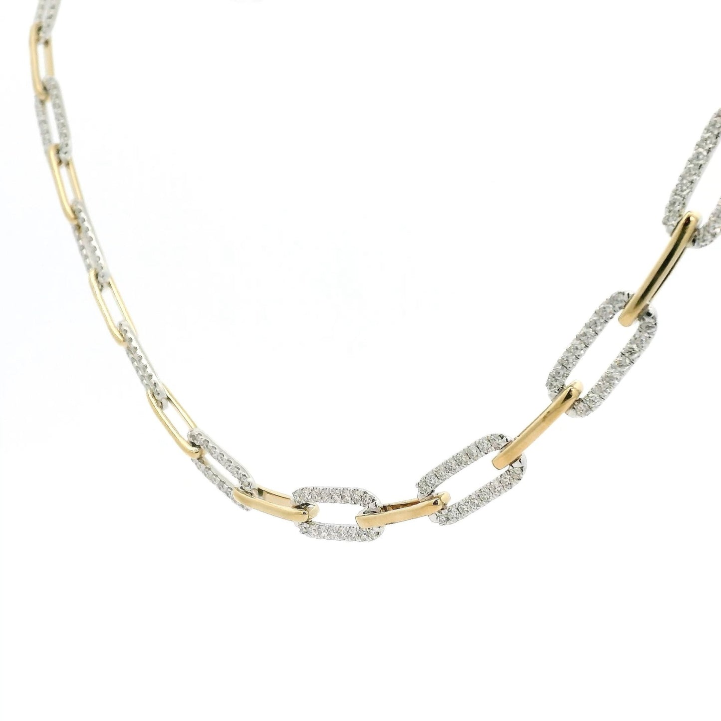 Diamond Paperclip Necklace - Forever Rox