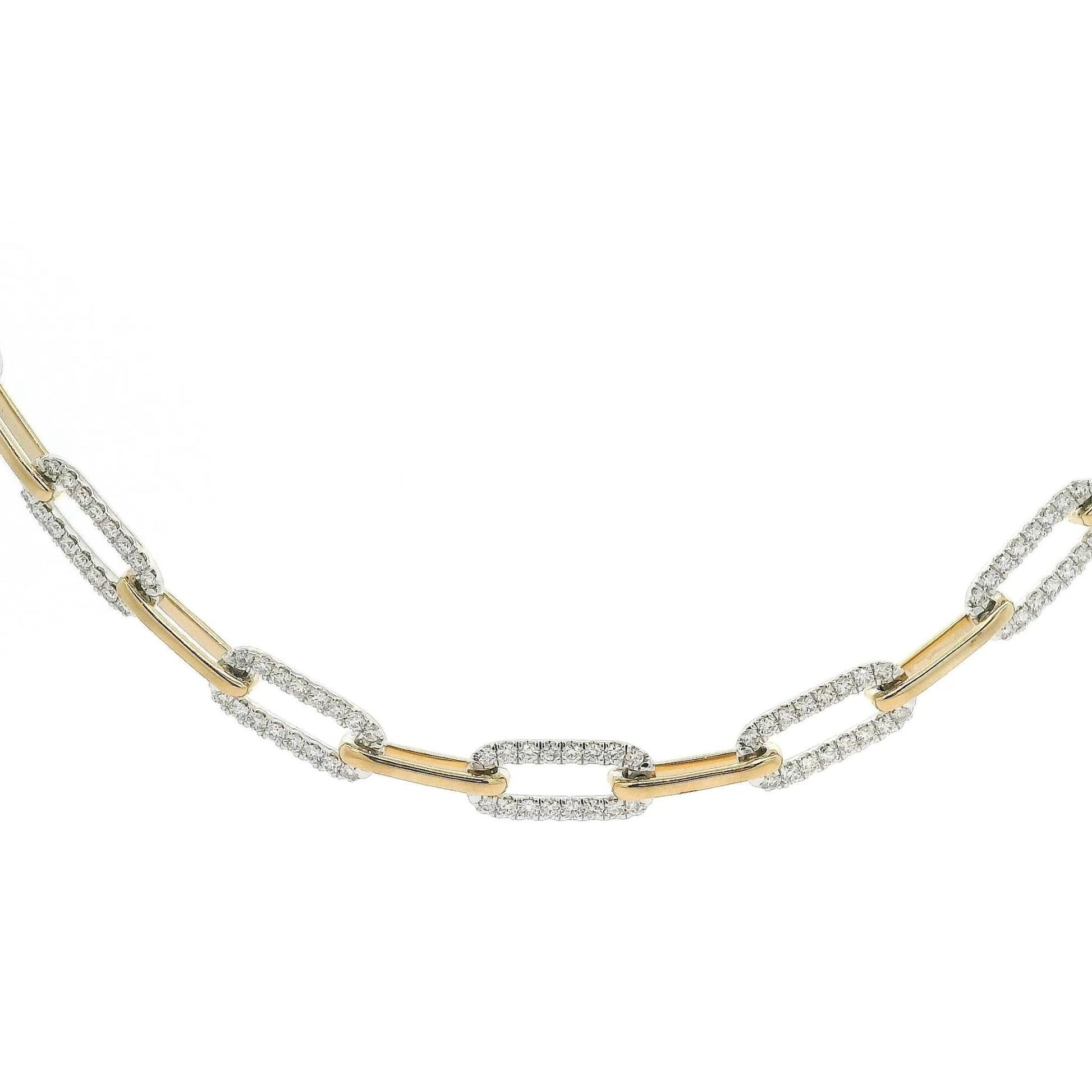 Diamond Paperclip Necklace - Forever Rox