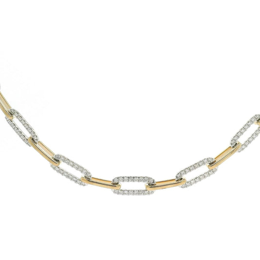 Diamond Paperclip Necklace - Forever Rox