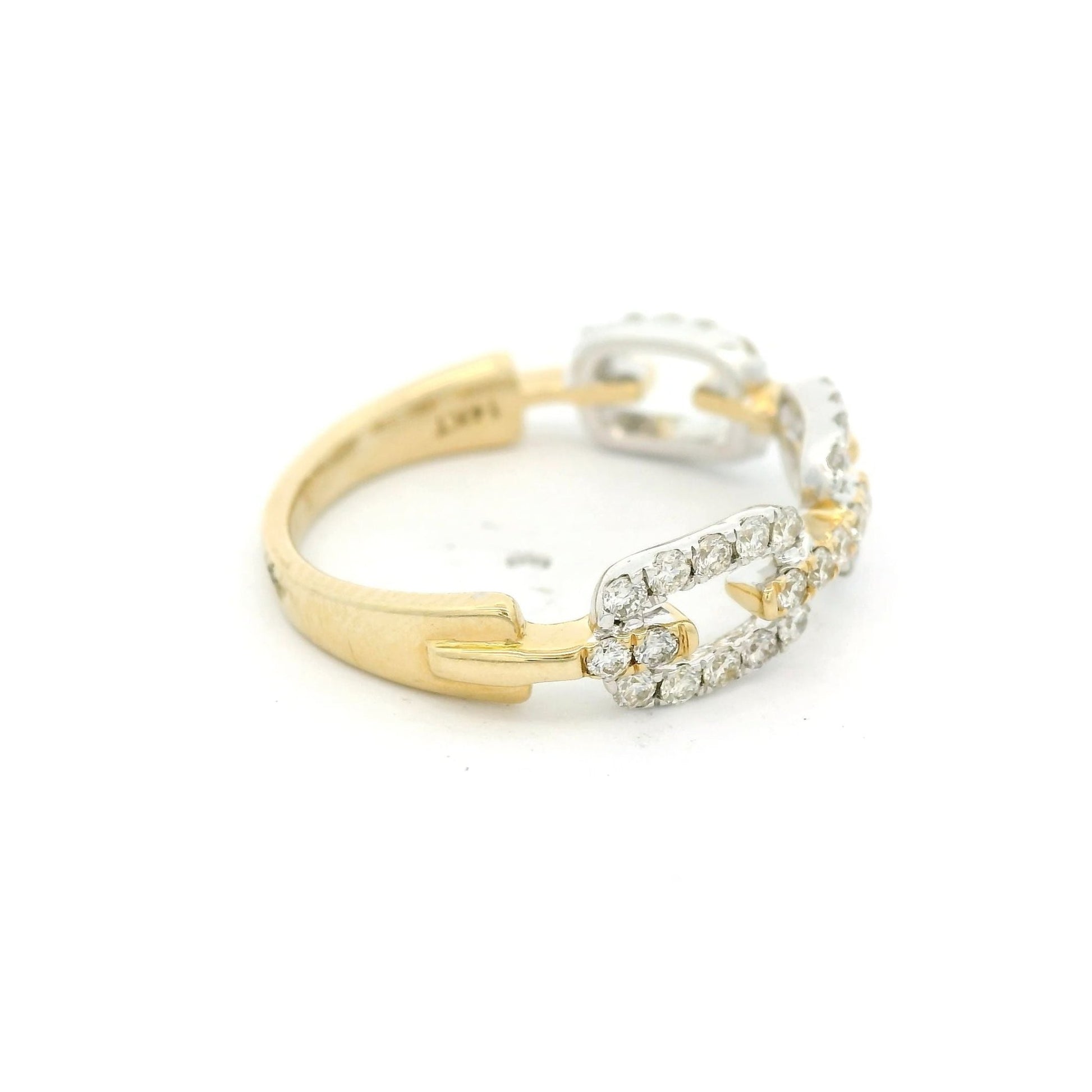 Diamond Paperclip Ring - Forever Rox