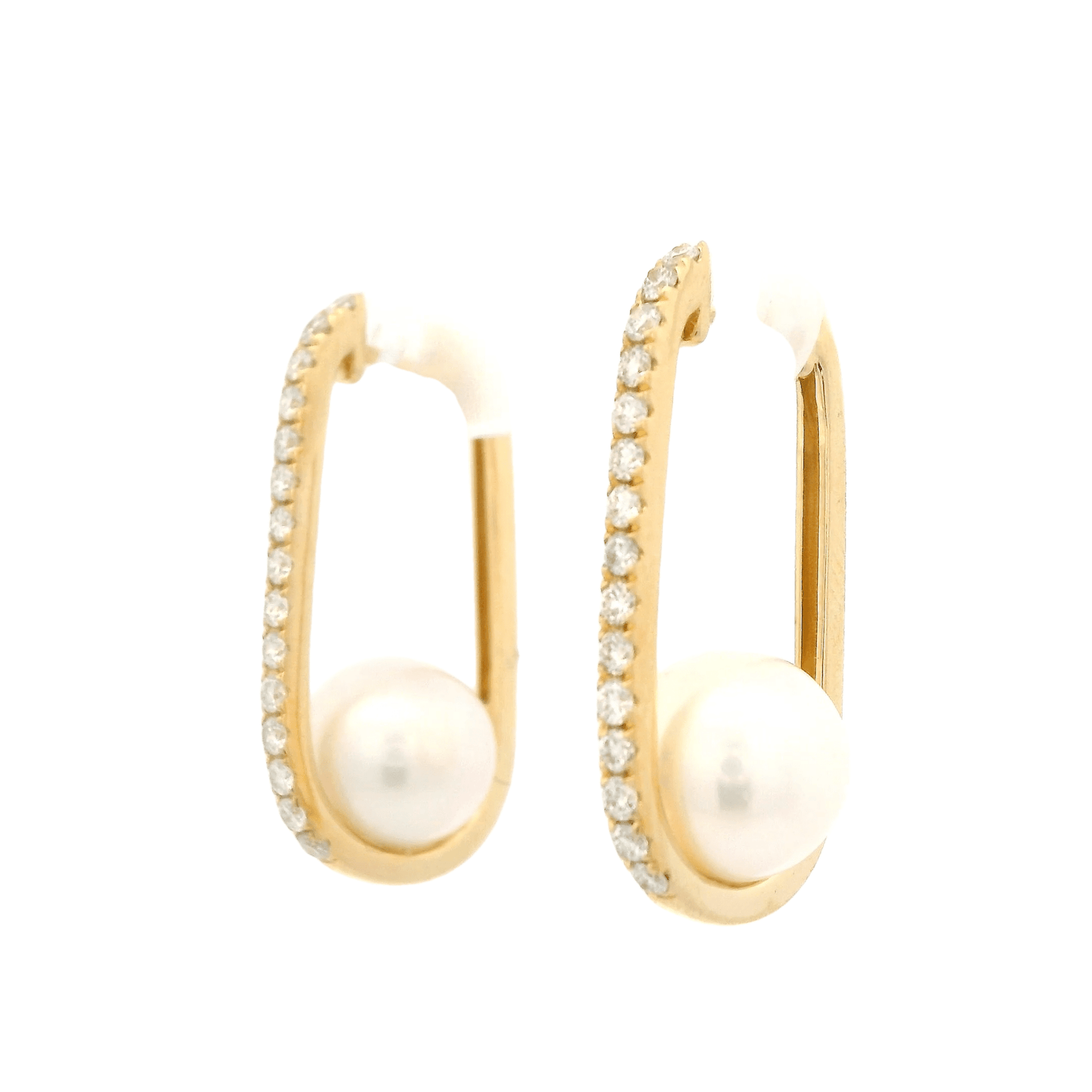 Diamond & Pearl Hoops - Forever Rox