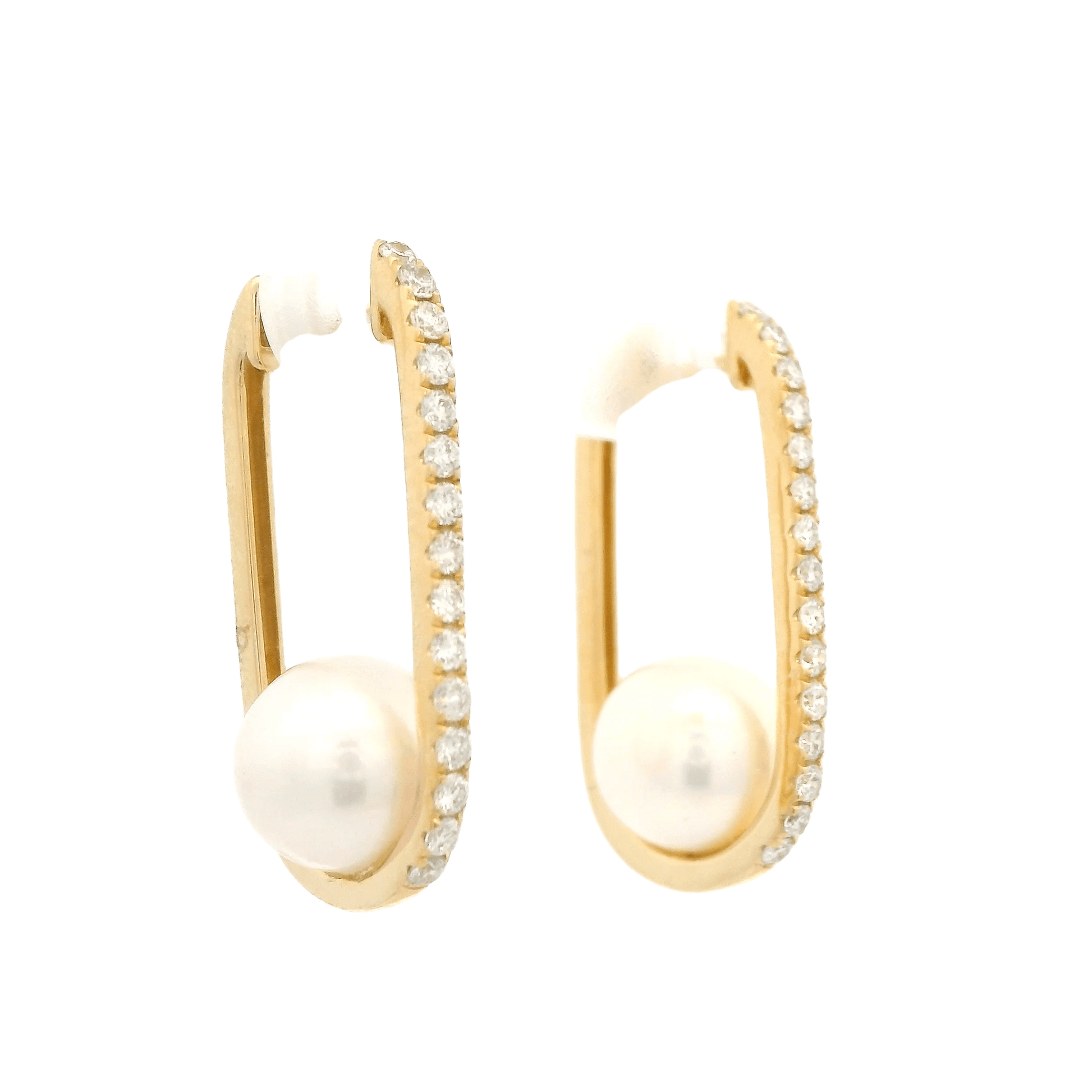 Diamond & Pearl Hoops - Forever Rox