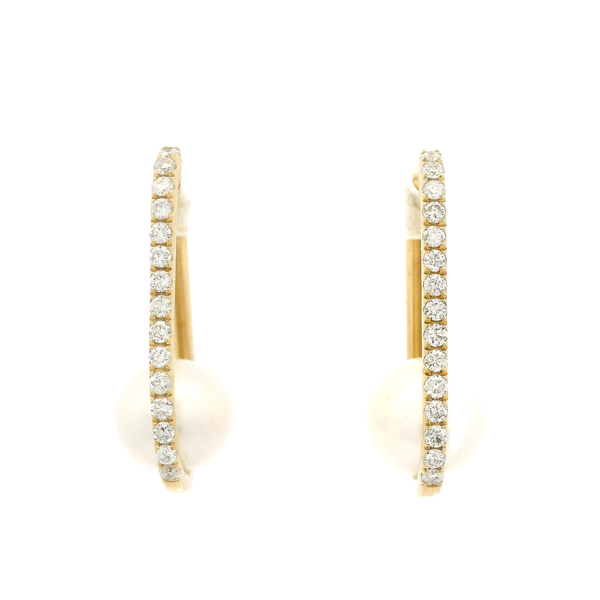 Diamond & Pearl Hoops - Forever Rox