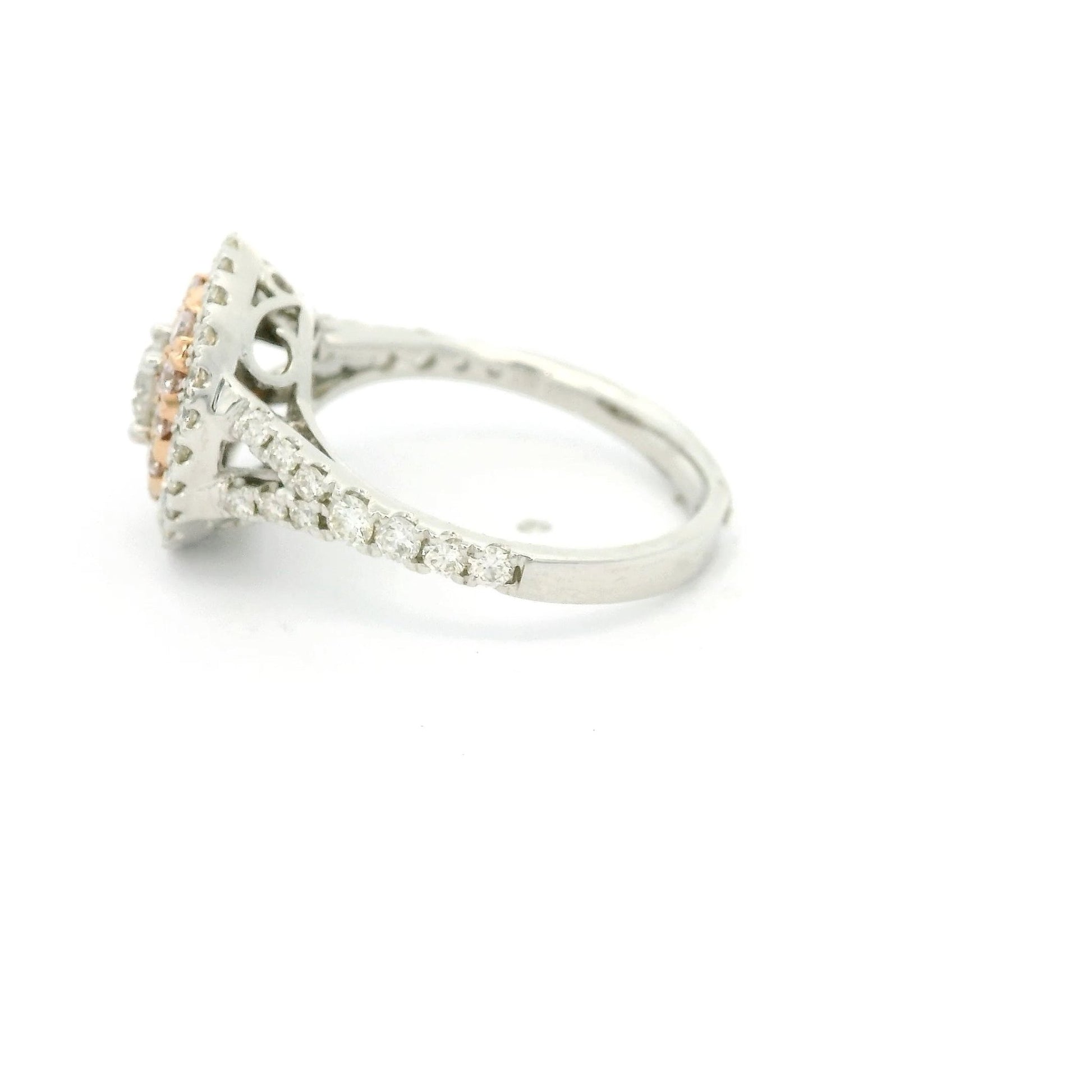 Diamond & Pink Diamond Ring - Forever Rox