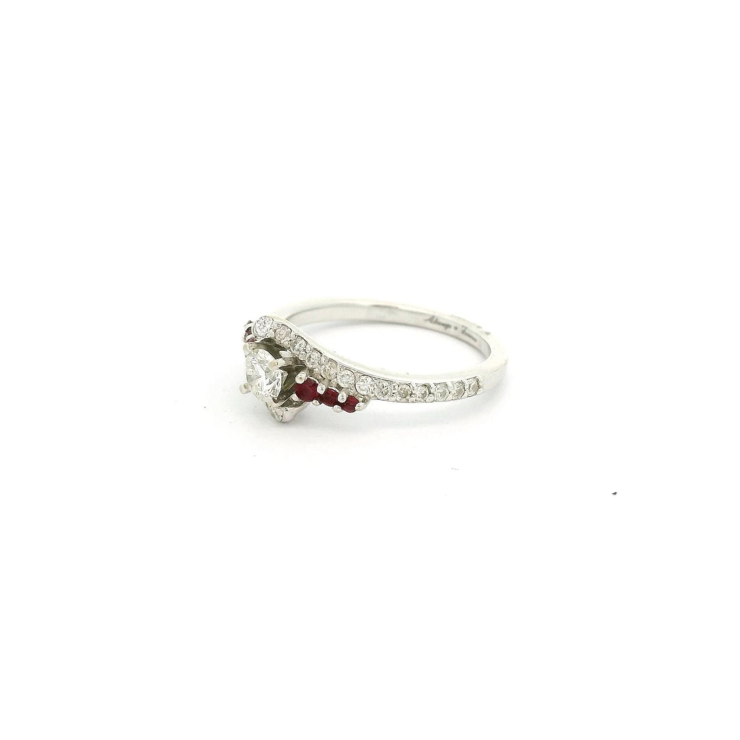 Diamond & Ruby Wedding Ring - Forever Rox Fine Jewelry