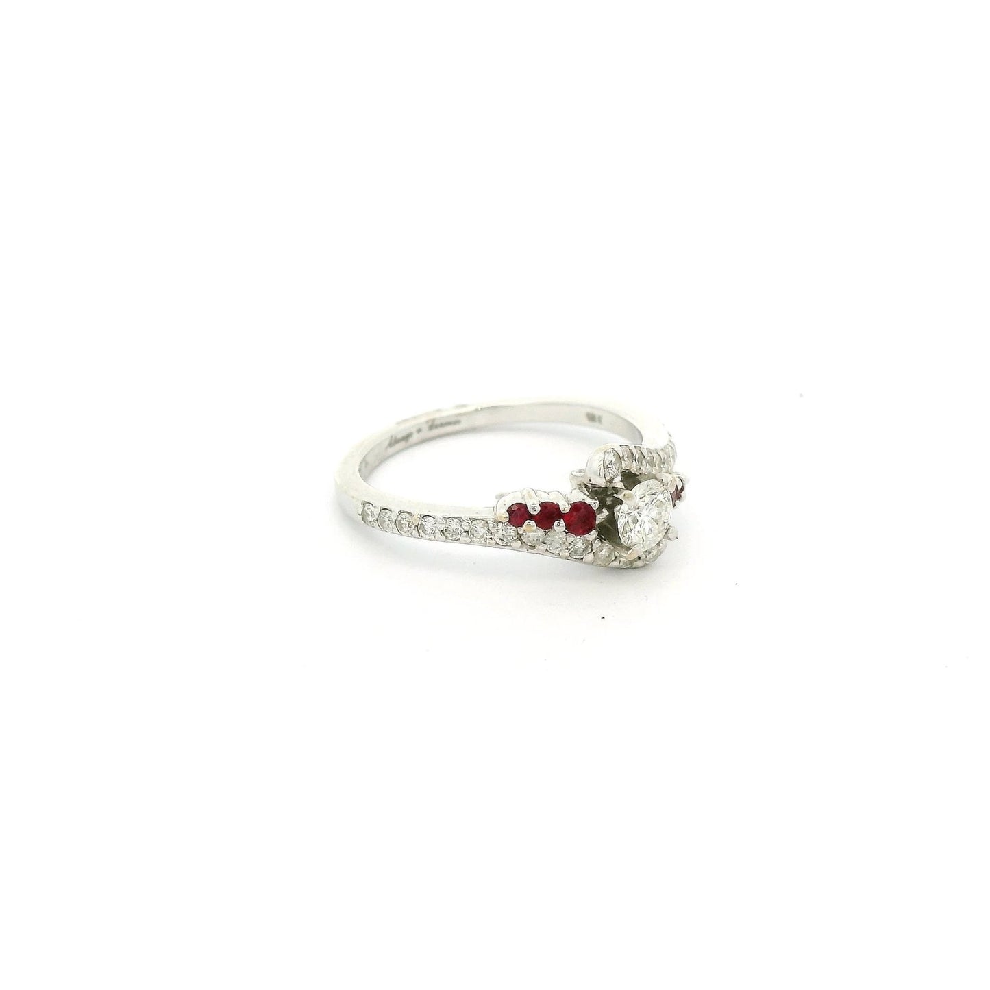 Diamond & Ruby Wedding Ring - Forever Rox Fine Jewelry