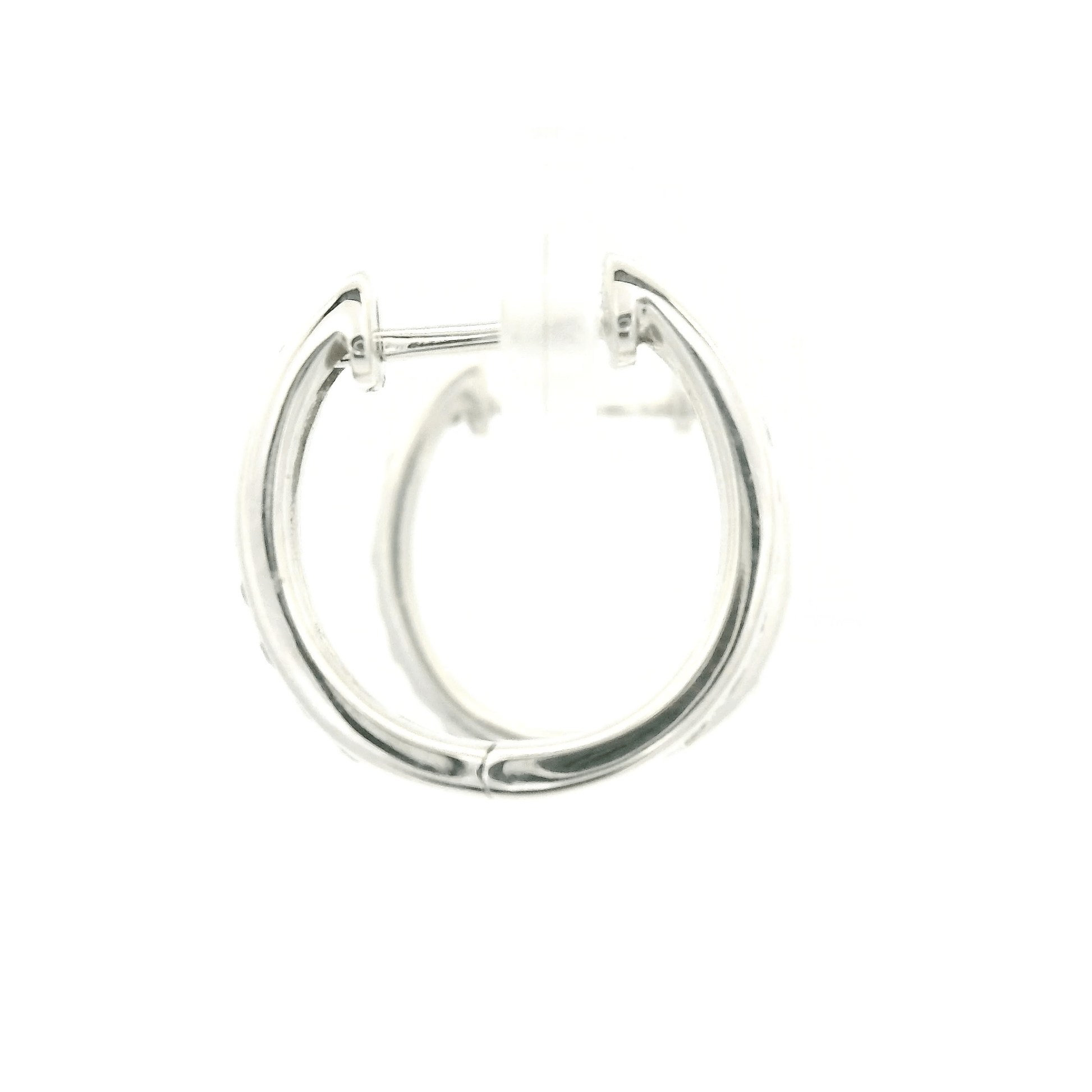 Diamond & Sapphire Reversible Hoops - Forever Rox