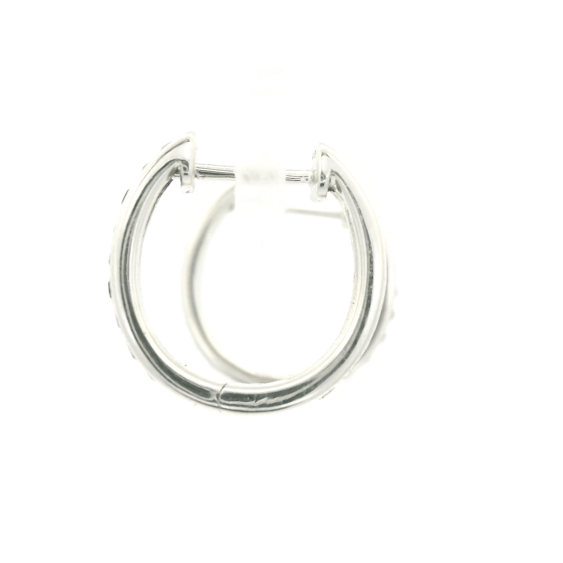 Diamond & Sapphire Reversible Hoops - Forever Rox