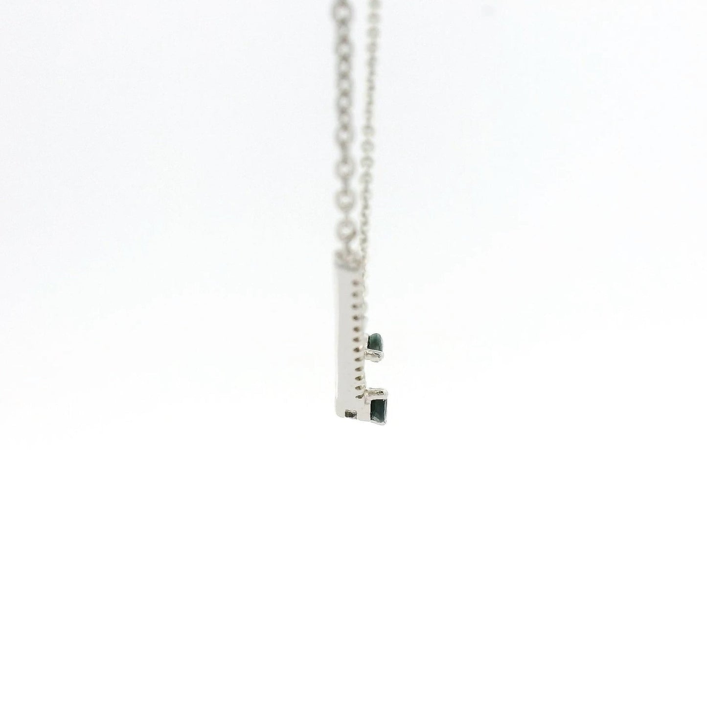 Diamond & Sapphire Twig Design Pendant - Forever Rox
