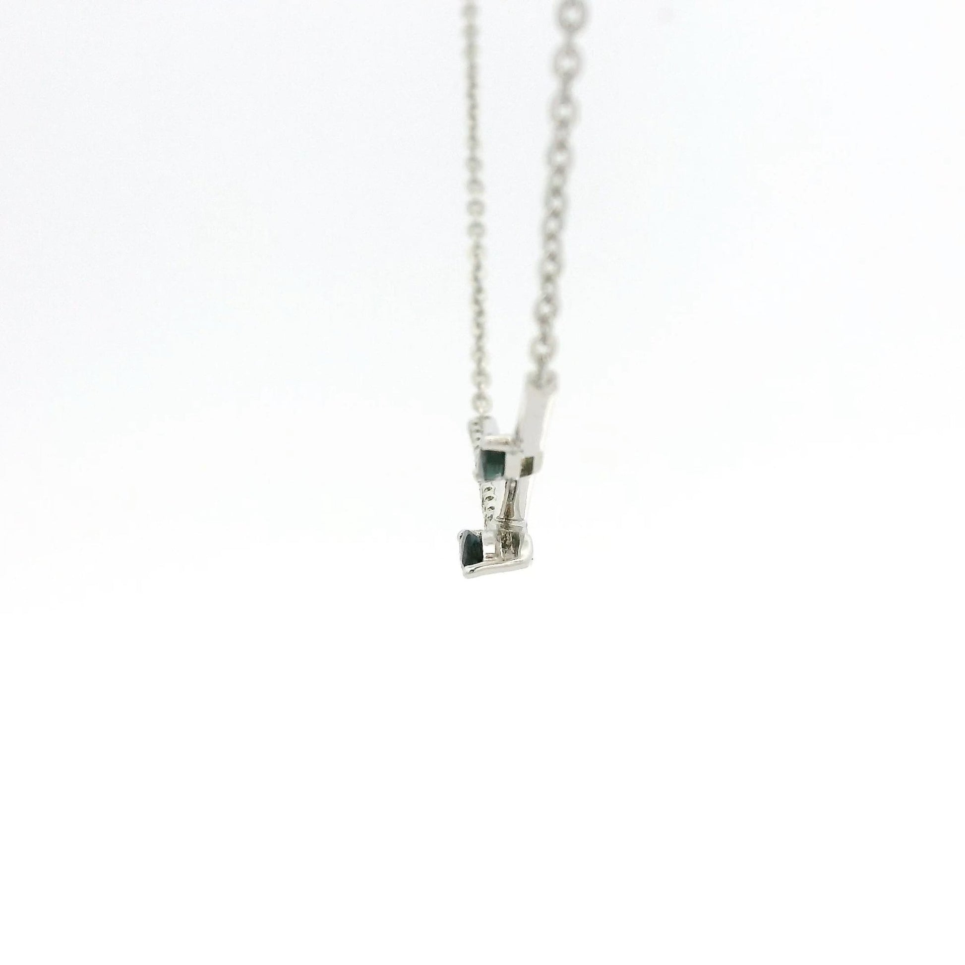 Diamond & Sapphire Twig Design Pendant - Forever Rox