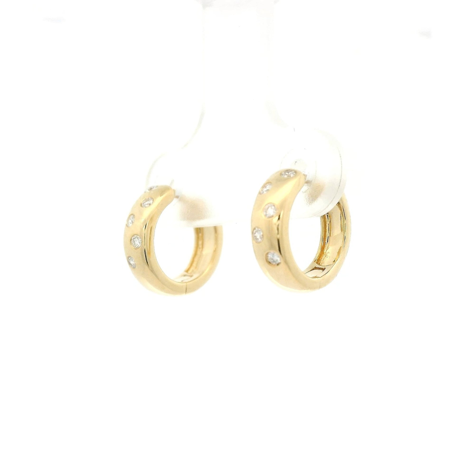 Diamond Scatter Huggie Hoops - Forever Rox