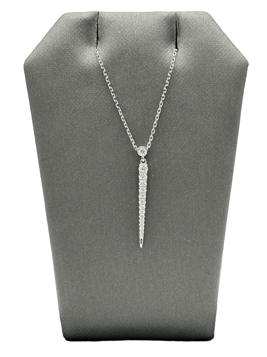 Diamond Spike Pendant With Chain - Forever Rox
