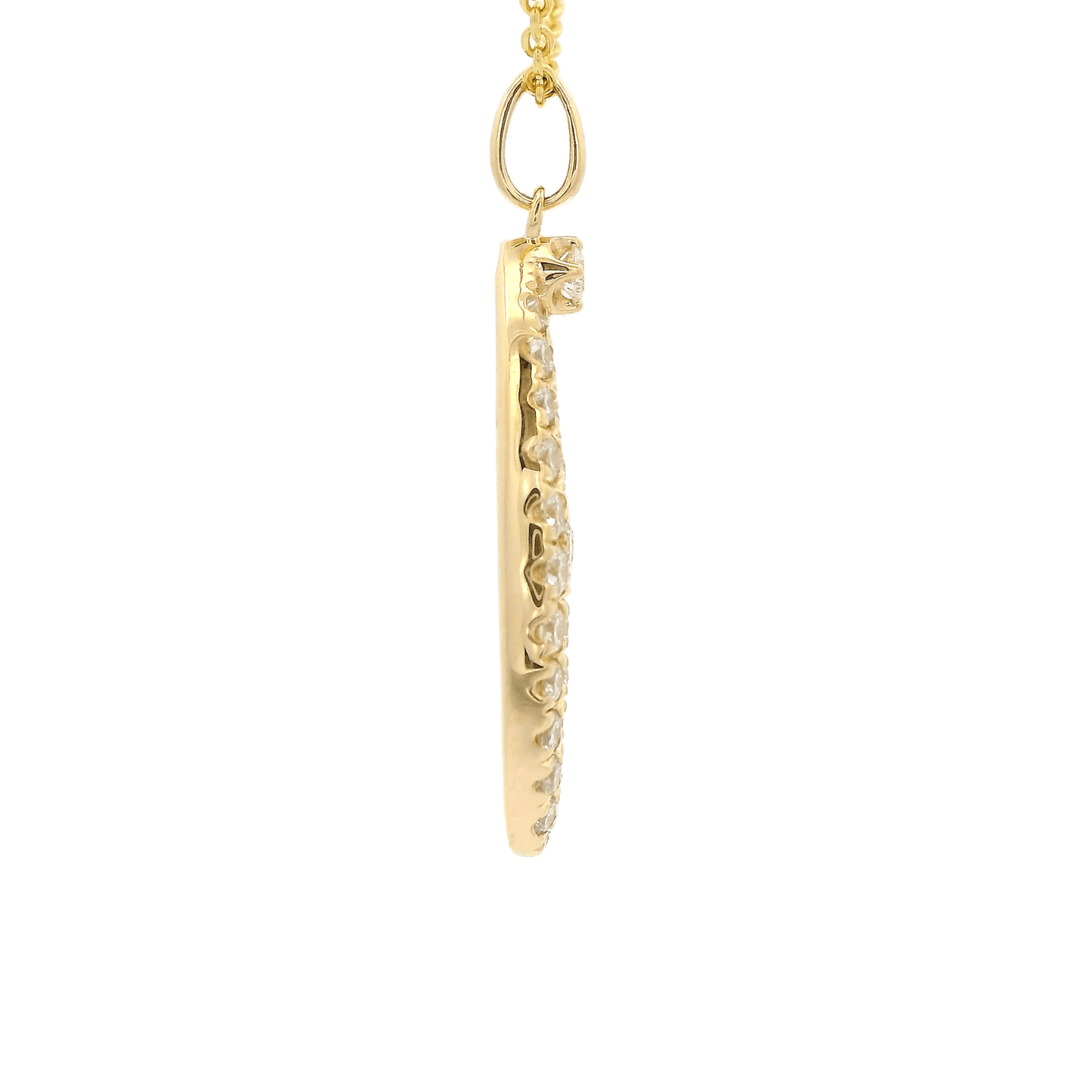 Diamond Split O Shape Pendant - Forever Rox