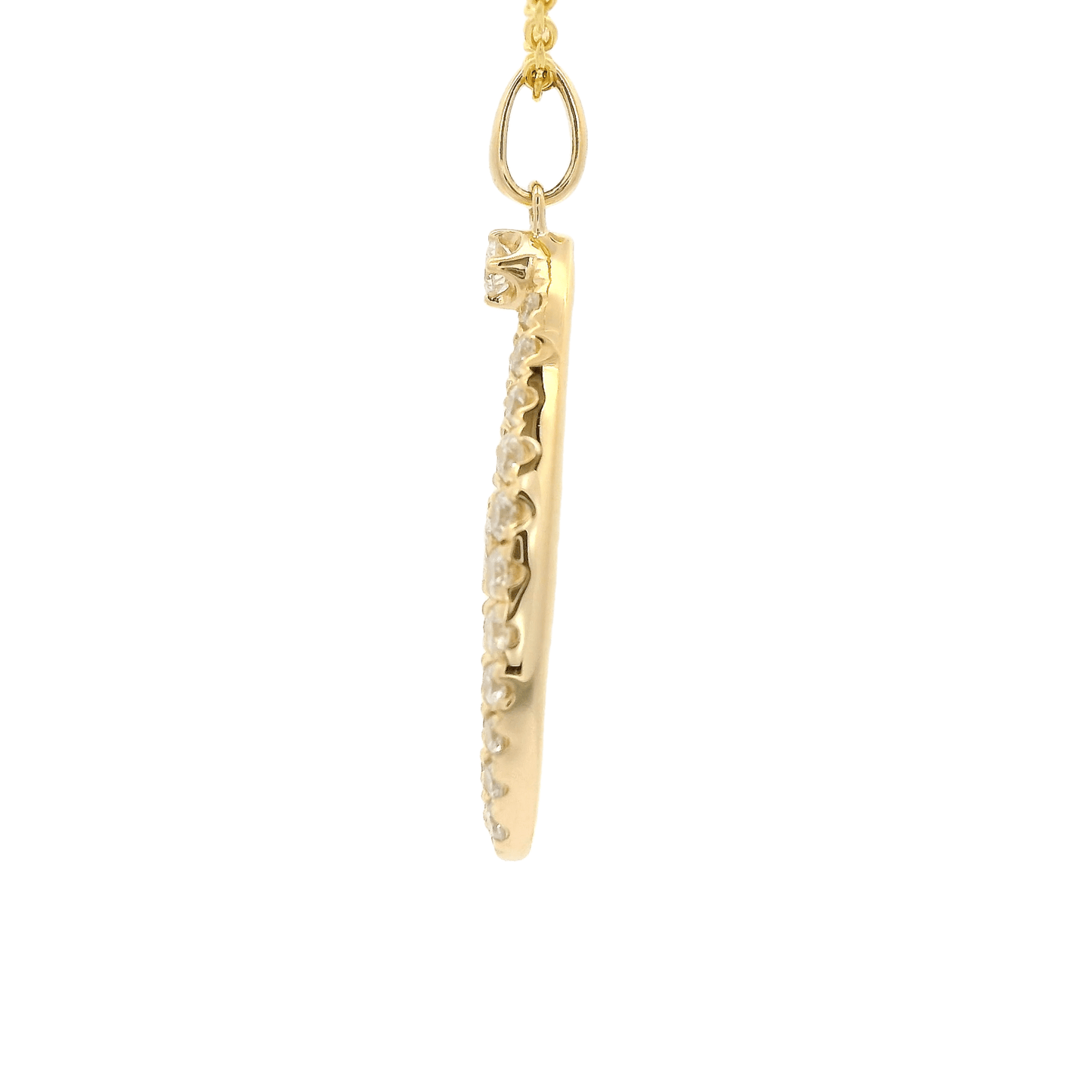 Diamond Split O Shape Pendant - Forever Rox