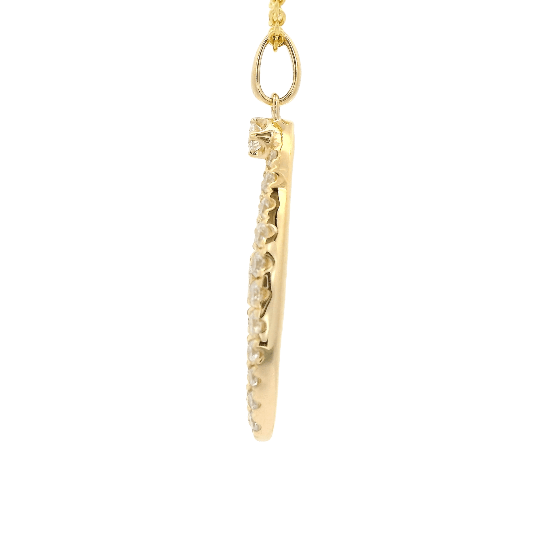 Diamond Split O Shape Pendant - Forever Rox