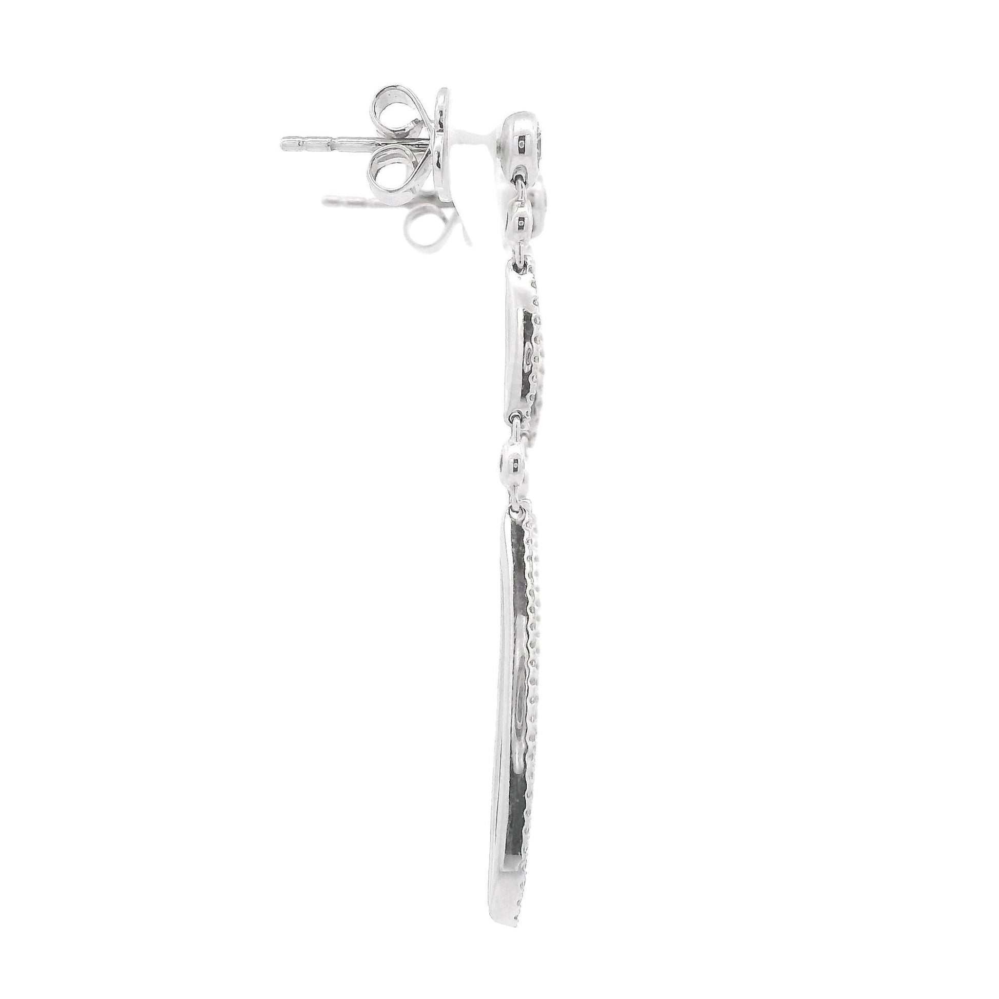 Double Oval Diamond Dangles - Forever Rox