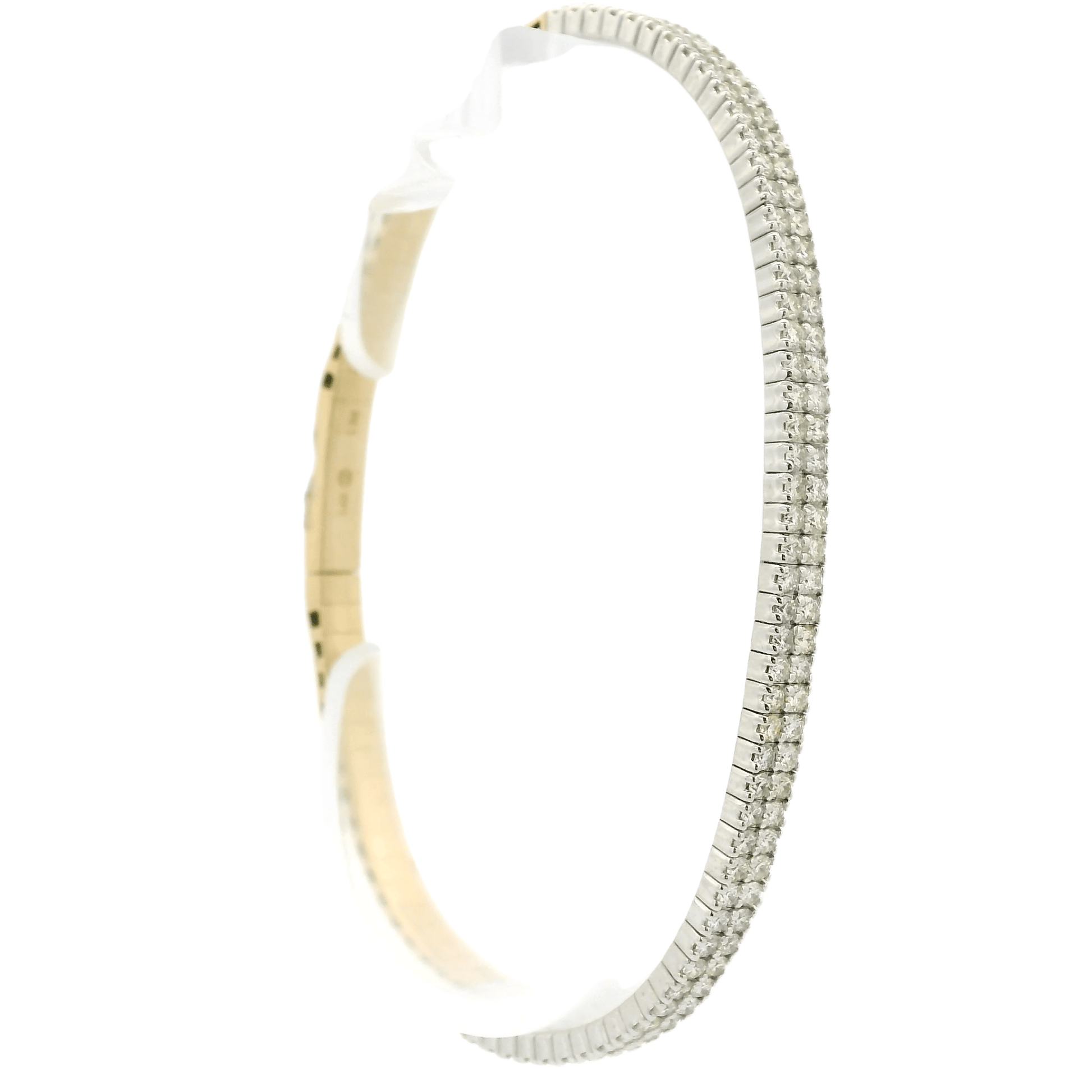 Double Row Diamond Bangle - Forever Rox