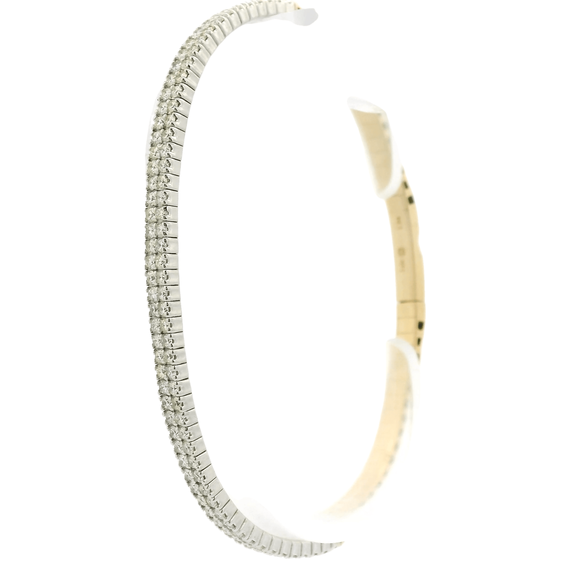 Double Row Diamond Bangle - Forever Rox