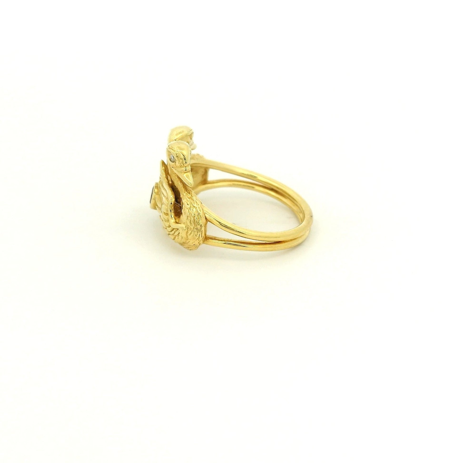 Double Swan Pink Tourmaline & Diamond Ring - Forever Rox Fine Jewelry