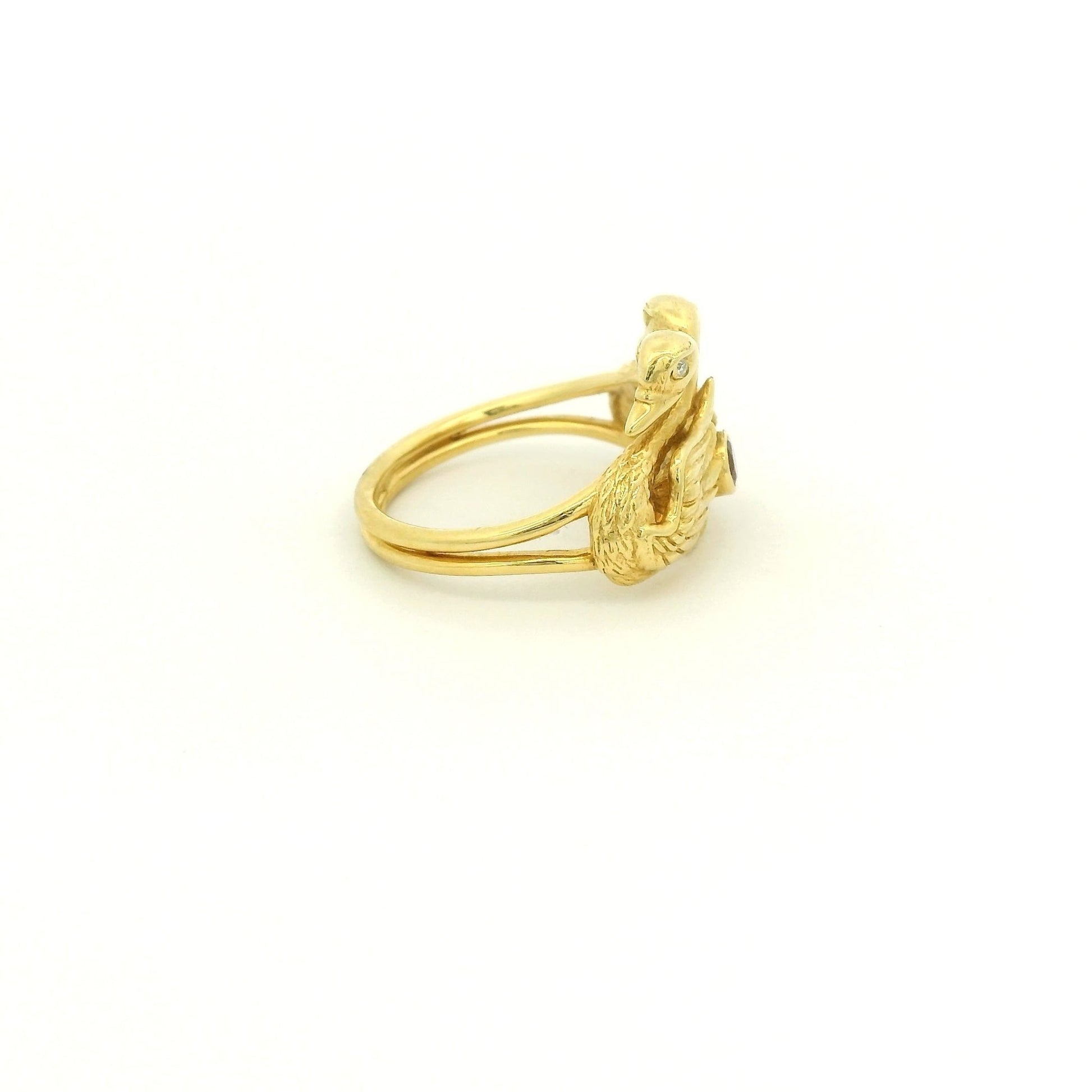 Double Swan Pink Tourmaline & Diamond Ring - Forever Rox Fine Jewelry
