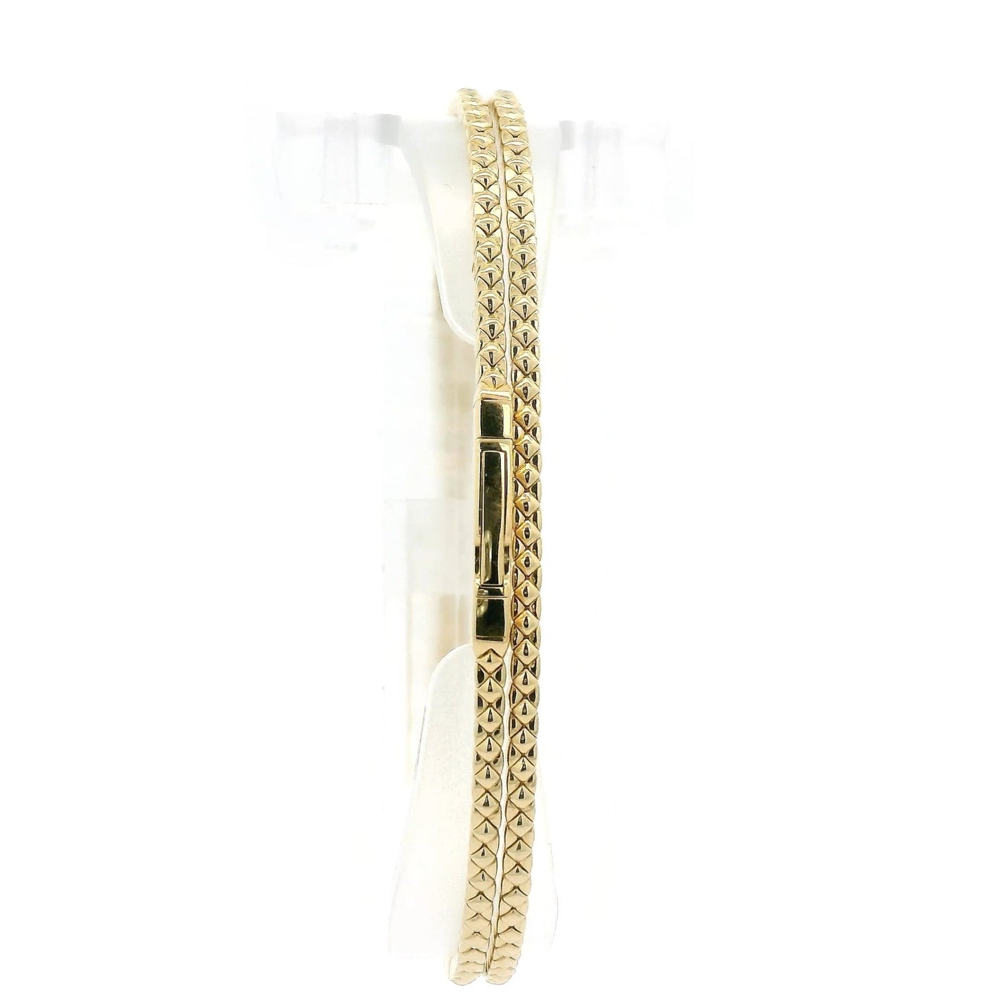Double Wrap Around Diamond Flex Bangle - Forever Rox