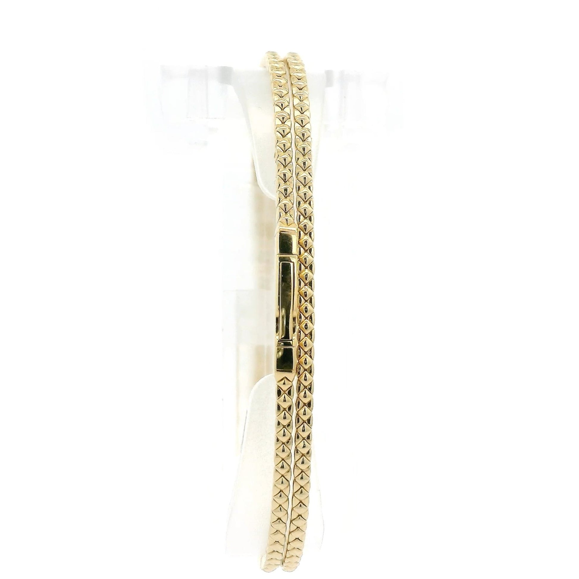 Double Wrap Around Diamond Flex Bangle - Forever Rox