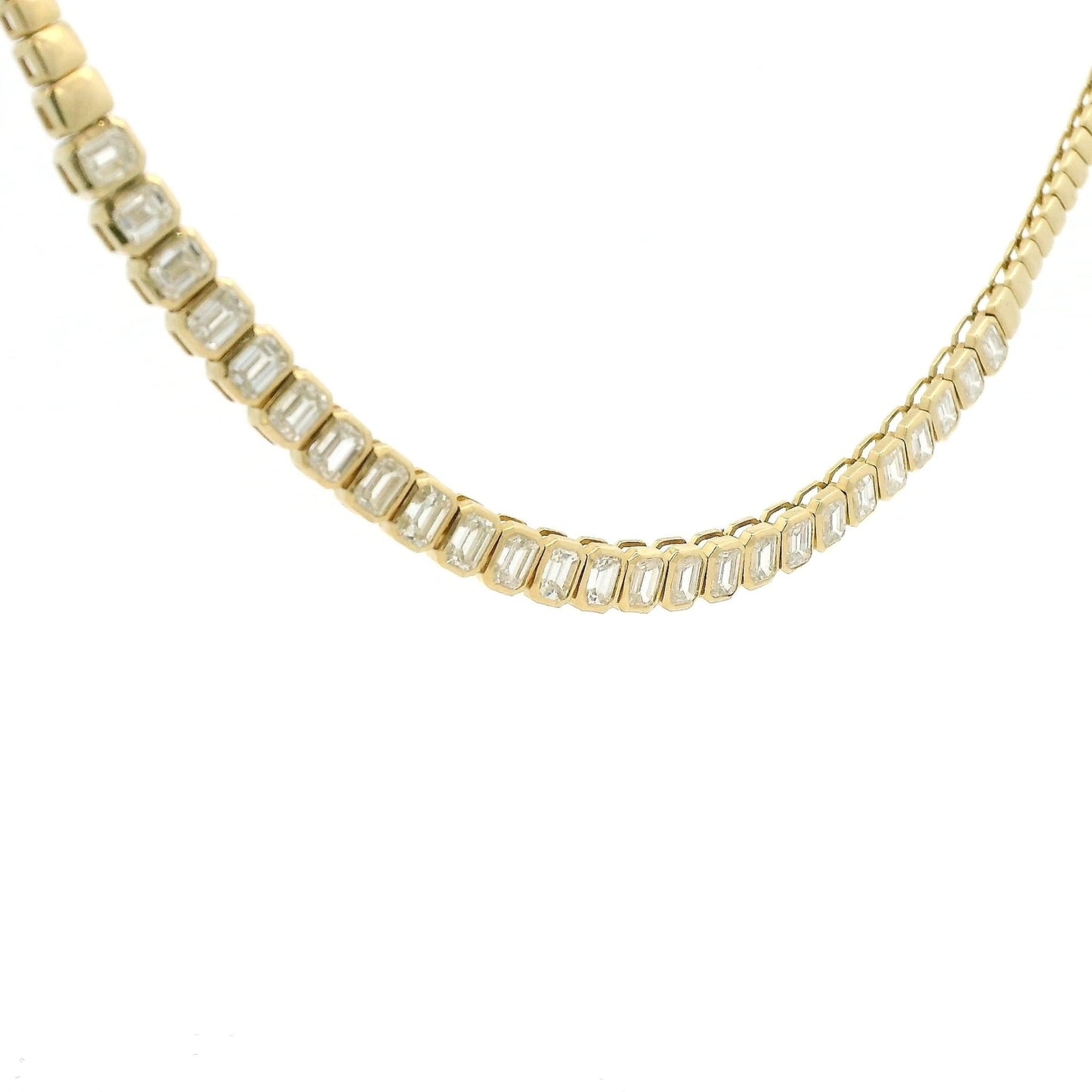 Emerald Cut Diamond Necklace - Forever Rox