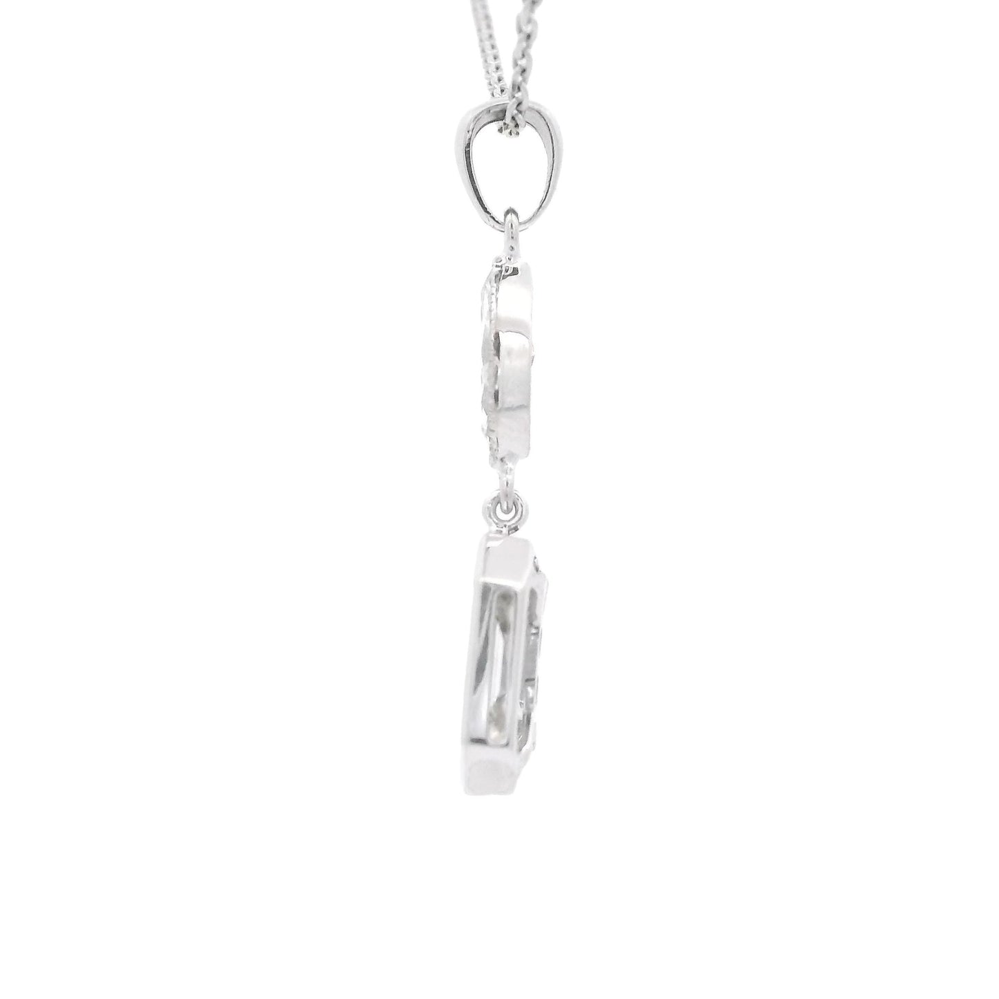 Emerald Cut & Marquise Cut Diamond Pendant - Forever Rox