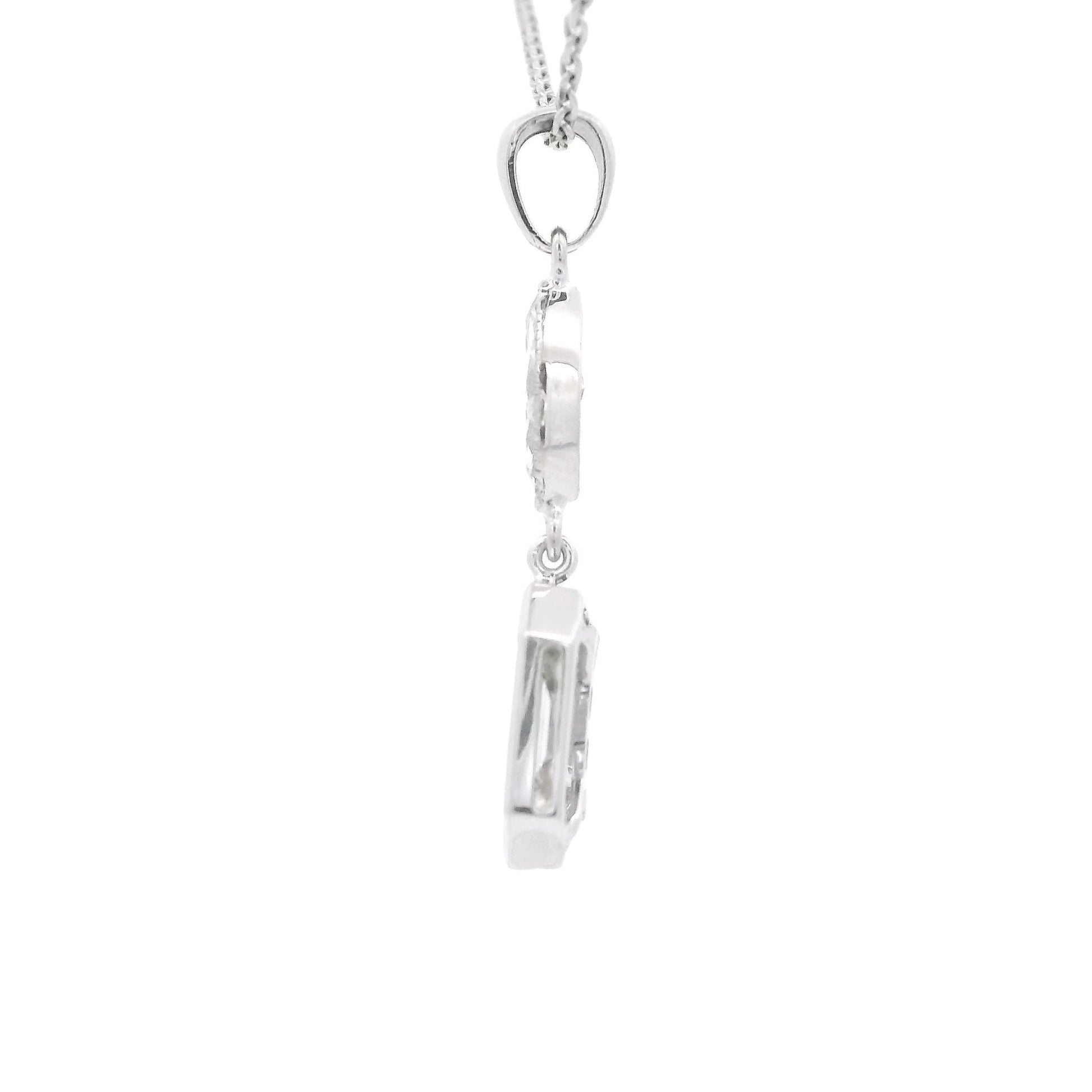 Emerald Cut & Marquise Cut Diamond Pendant - Forever Rox