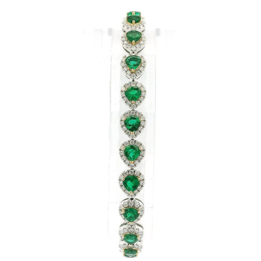 Emerald & Diamond Bracelet - Forever Rox