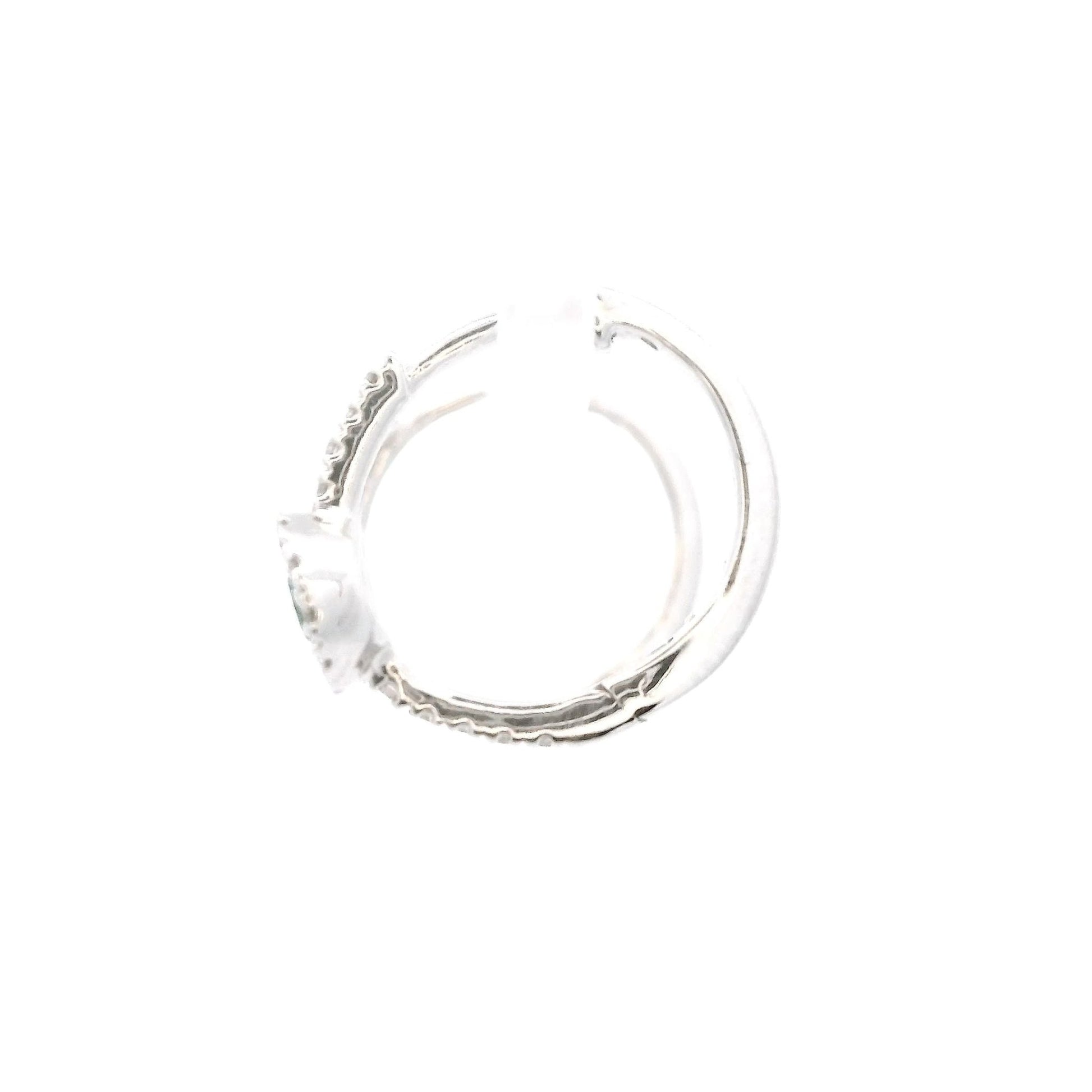 Emerald & Diamond Hoops - Forever Rox