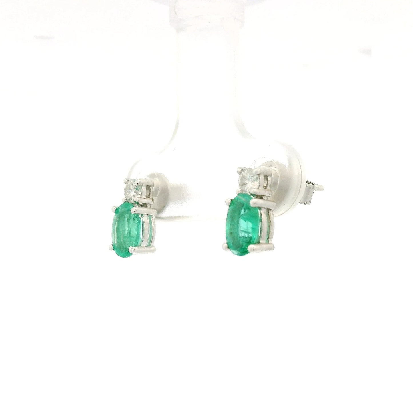 Emerald & Diamond Studs - Forever Rox