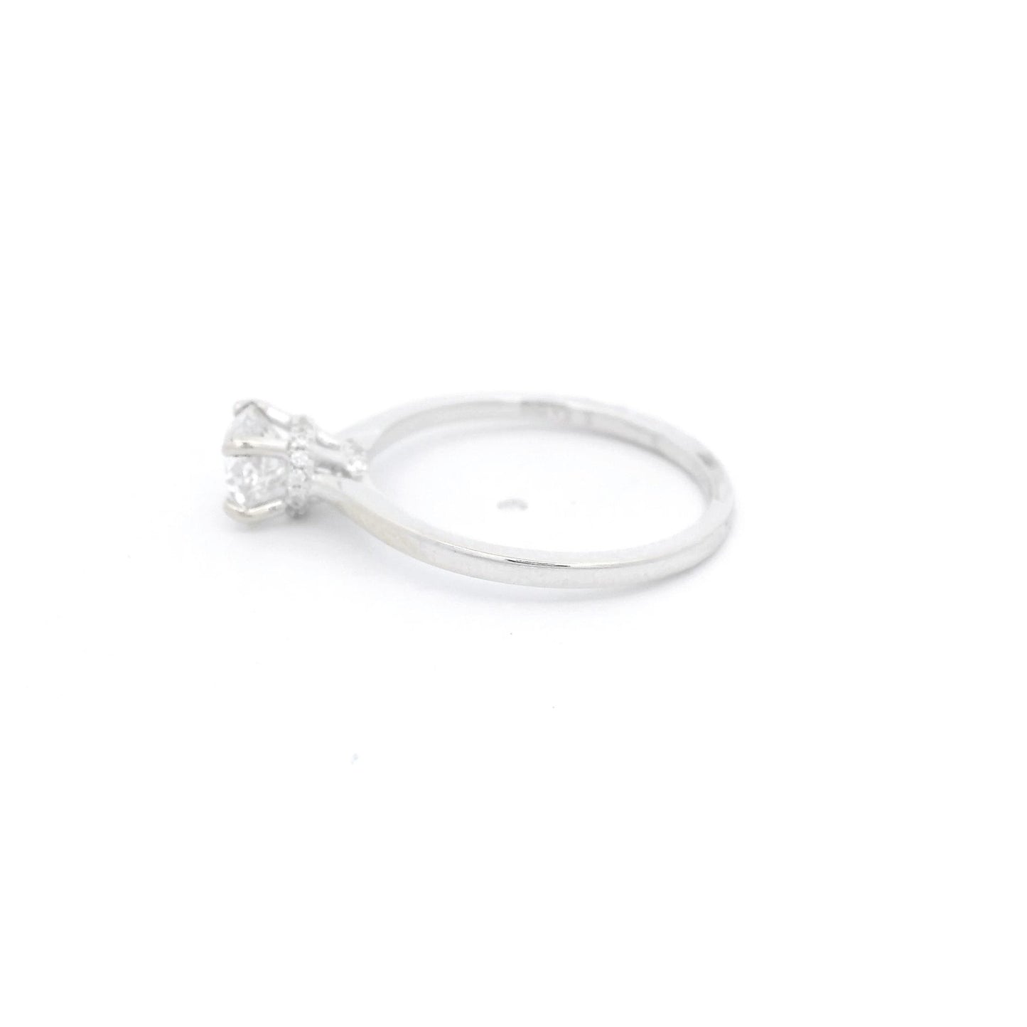 European Cut Diamond Bridal Ring - Forever Rox Fine Jewelry