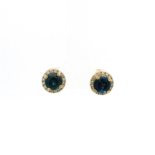 Extra Fine Sapphire & Diamond Studs - Forever Rox Fine Jewelry